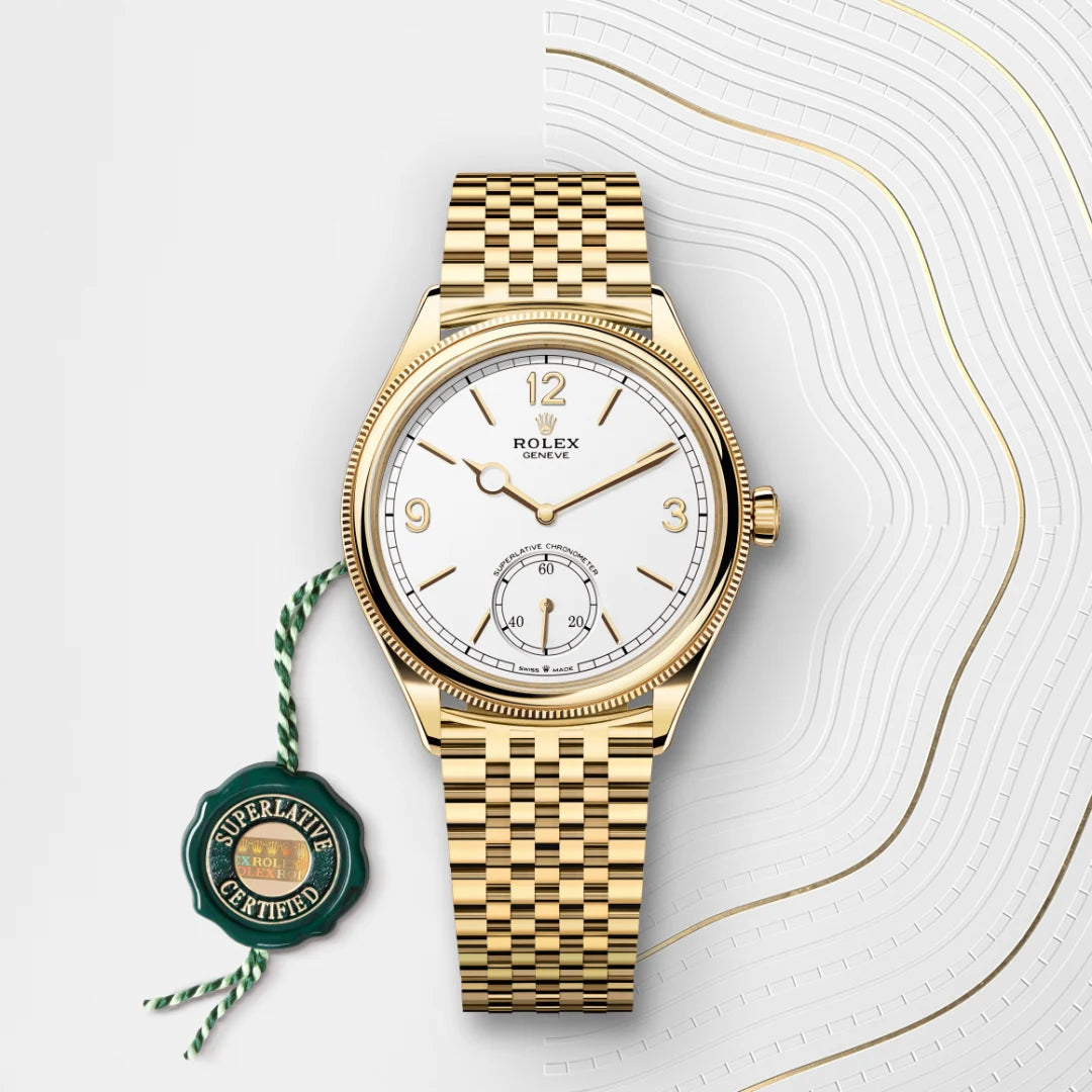 2025 Rolex 1908 39 mm, 18 kt yellow gold, polished finish M52508-0008