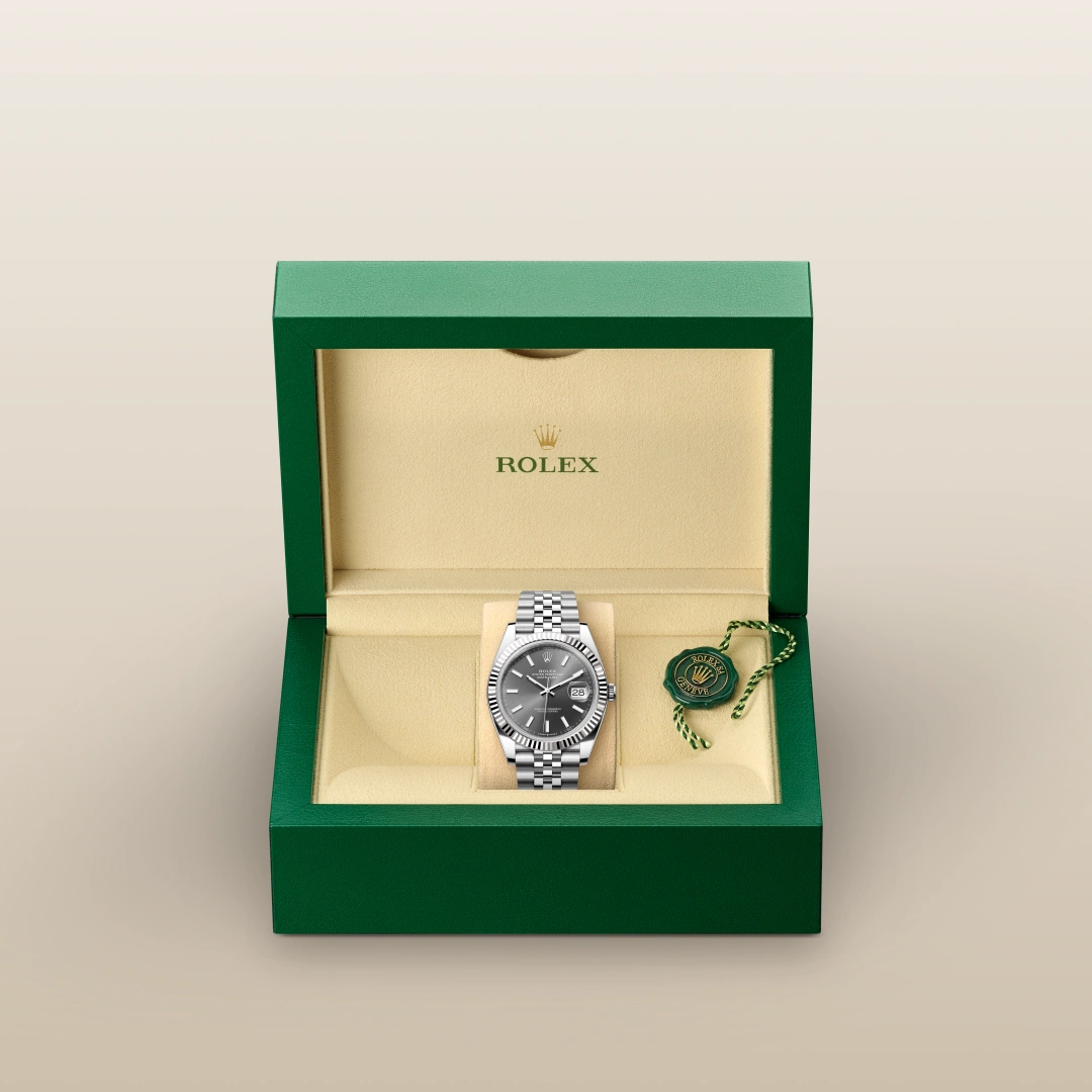 2025 Datejust 41 Rolex Oyster, 41 mm, Oystersteel and white gold M126334-0014