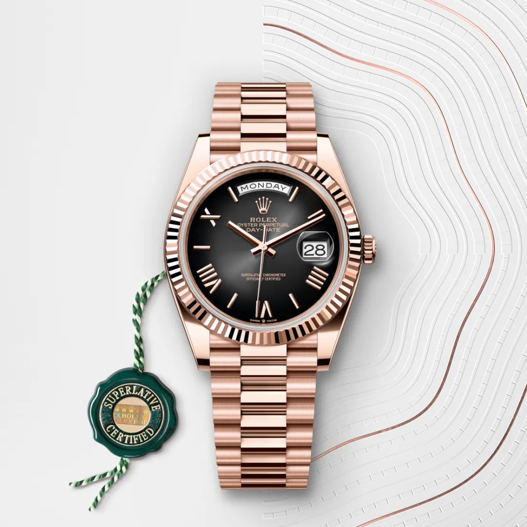 2025 Day-Date 40 Rolex Oyster, 40 mm, Everose gold M228235-0055