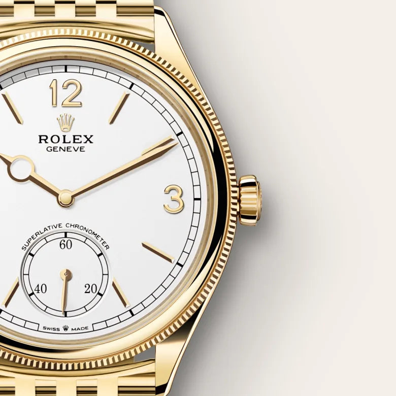 2025 Rolex 1908 39 mm, 18 kt yellow gold, polished finish M52508-0008