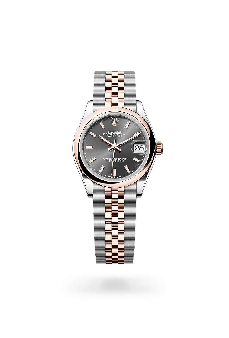 2025 Datejust 31 Rolex Oyster, 31 mm, Oystersteel and Everose gold M278241-0018