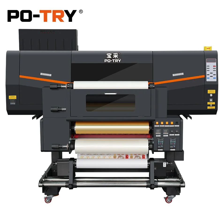 60cm UV DTF Printing And Hot Stamping Gold Foil All-In-One Machine