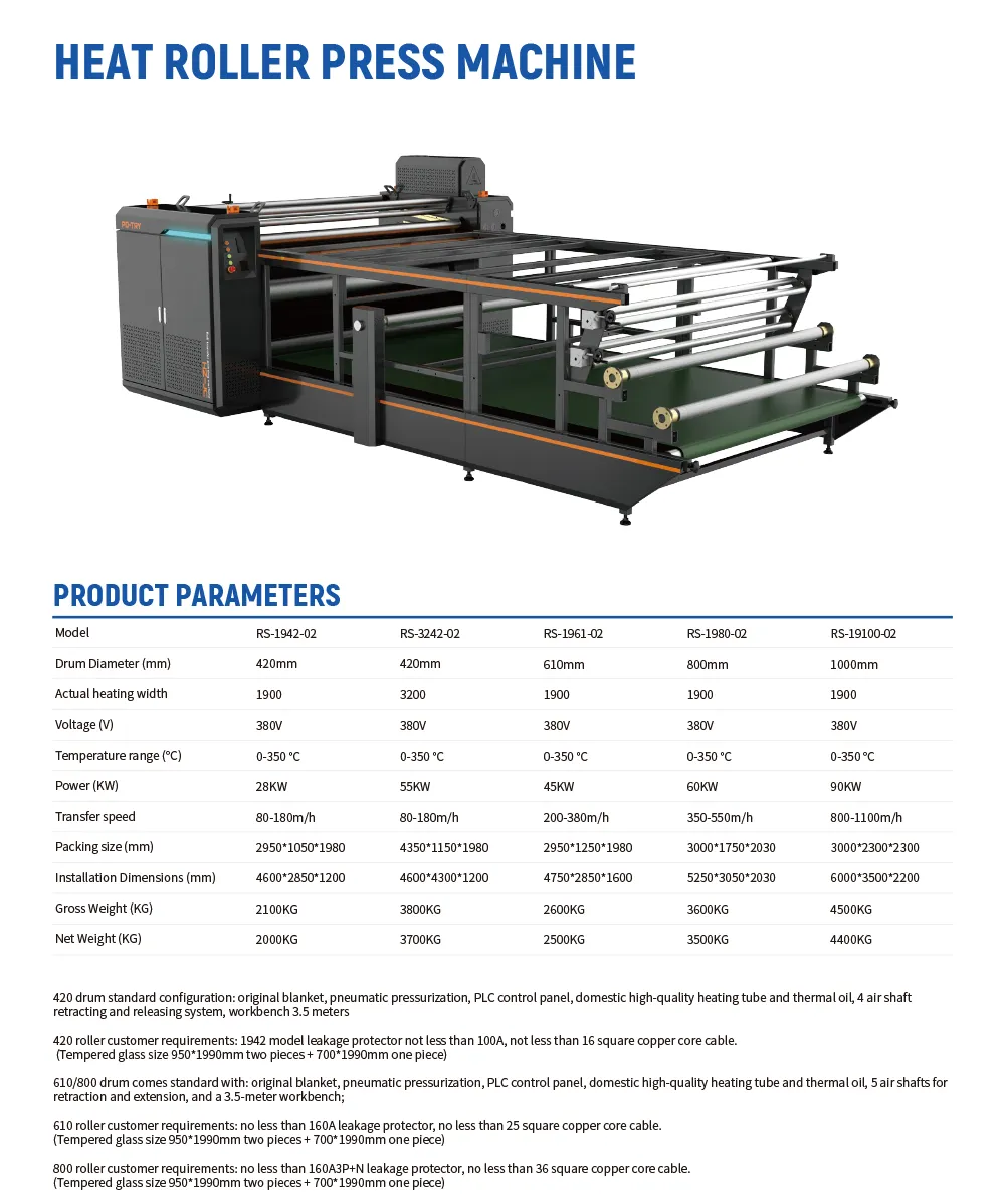 HEAT ROLLER TRANSFER MACHINE