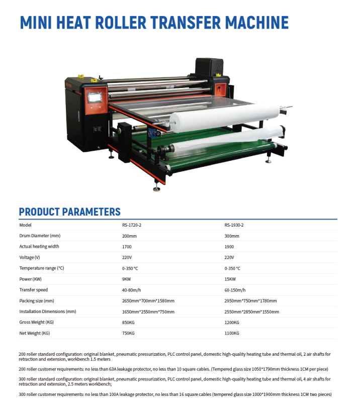 HEAT ROLLER TRANSFER MACHINE