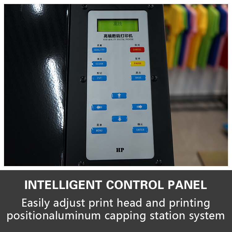 3 Printheads 9-color（Fluorescence color） 60cm(23.4'') DTF Printer