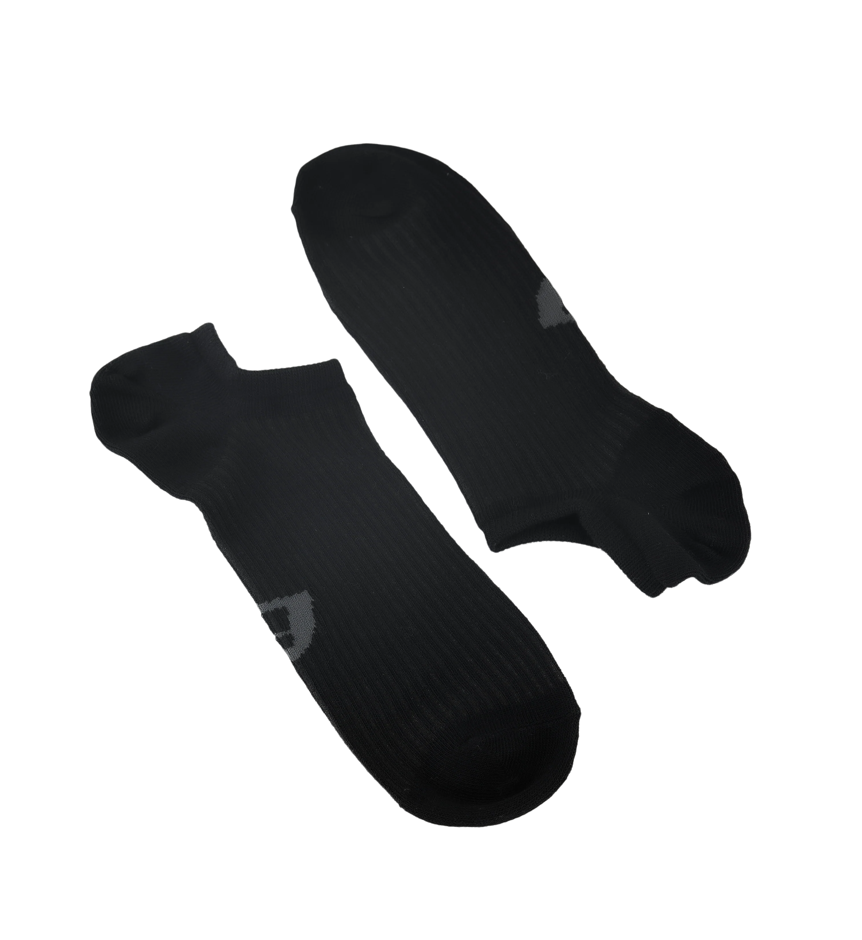 Mens Invisible Socks 3pk Black Cotton Blend