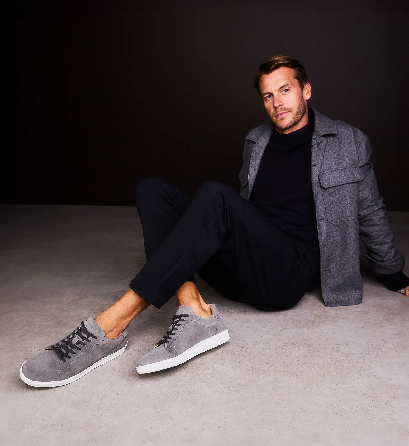 Bohrium Charcoal Suede Sneakers