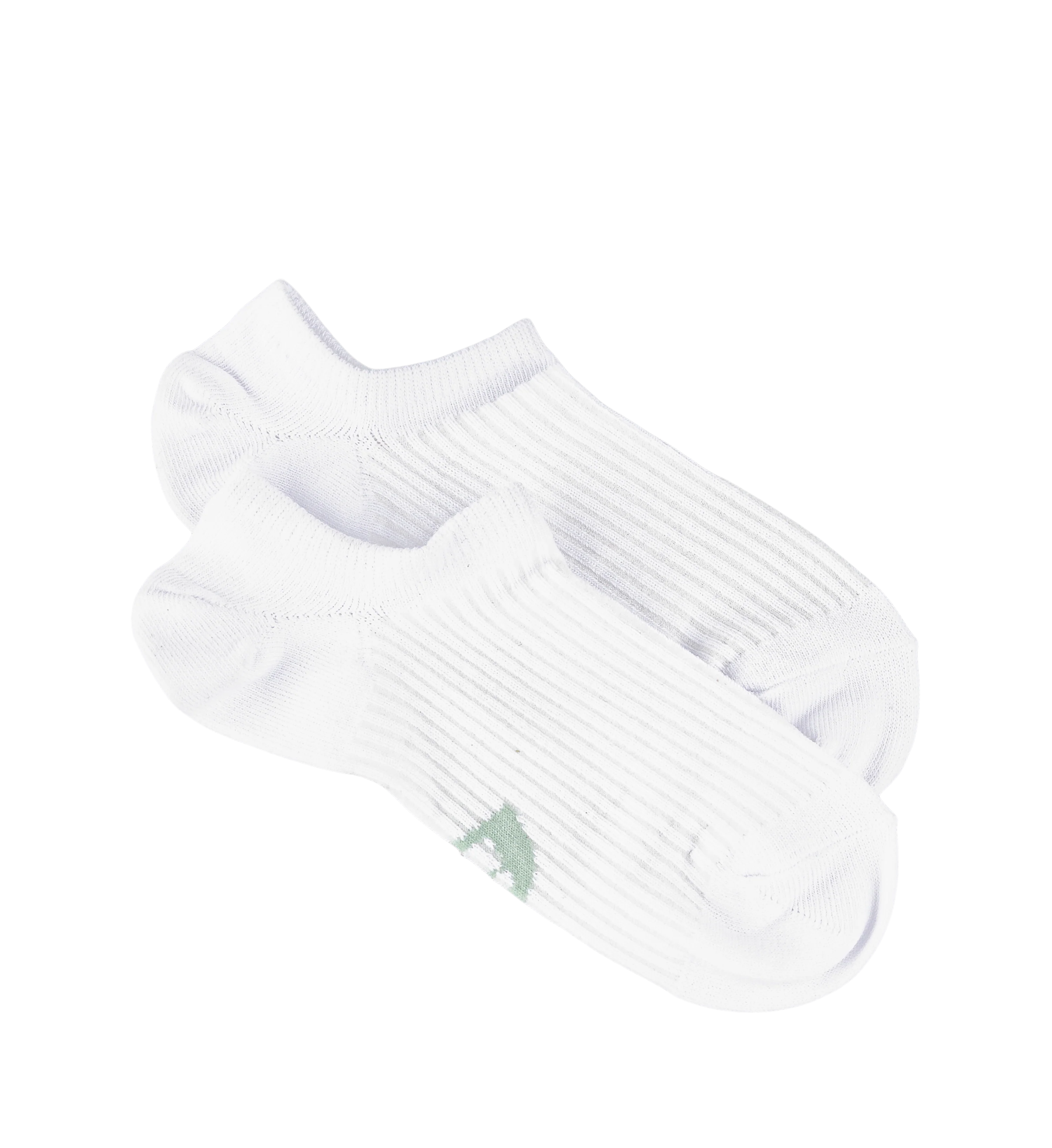 Womens Invisible Socks 3pk White Cotton Blend