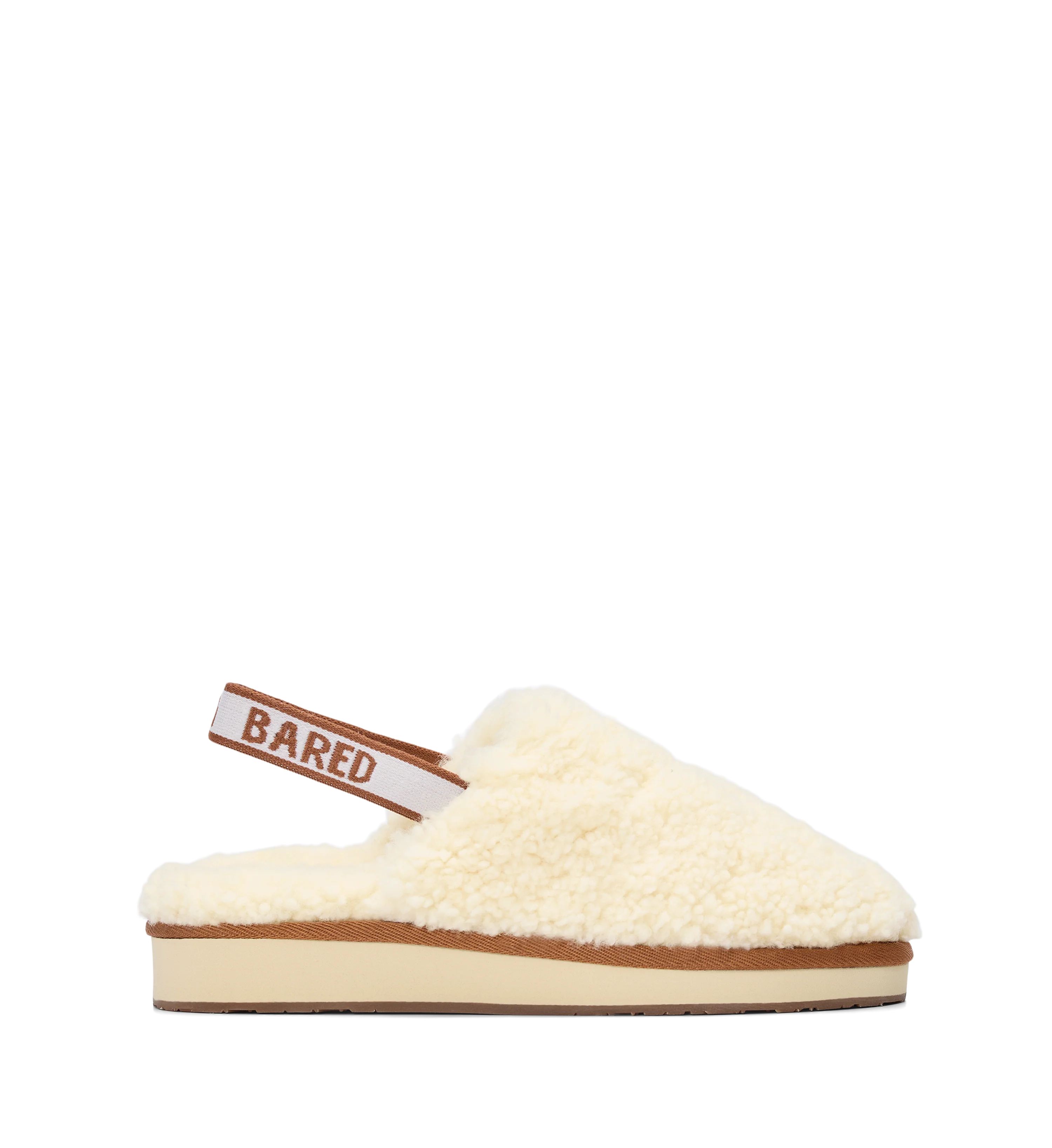 Snuggling Oatmilk Sheepskin Slippers