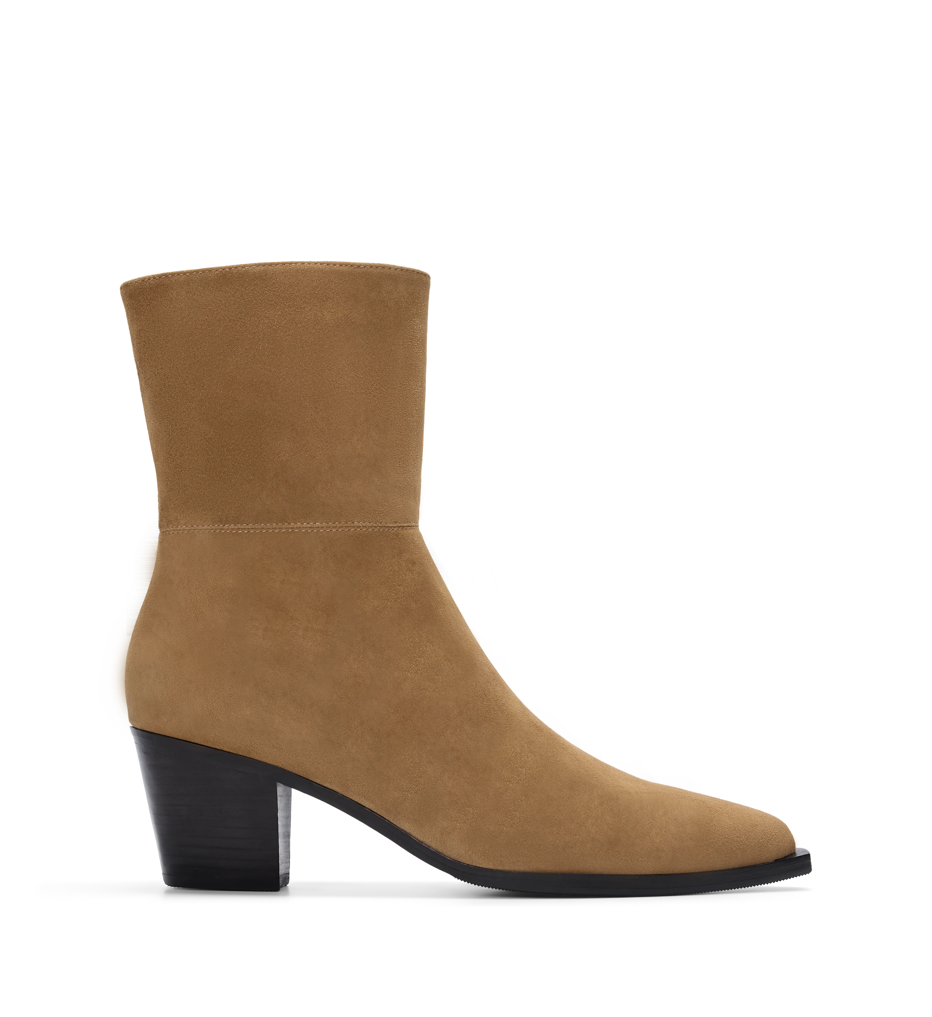 Pica Camel Suede Heeled Boots