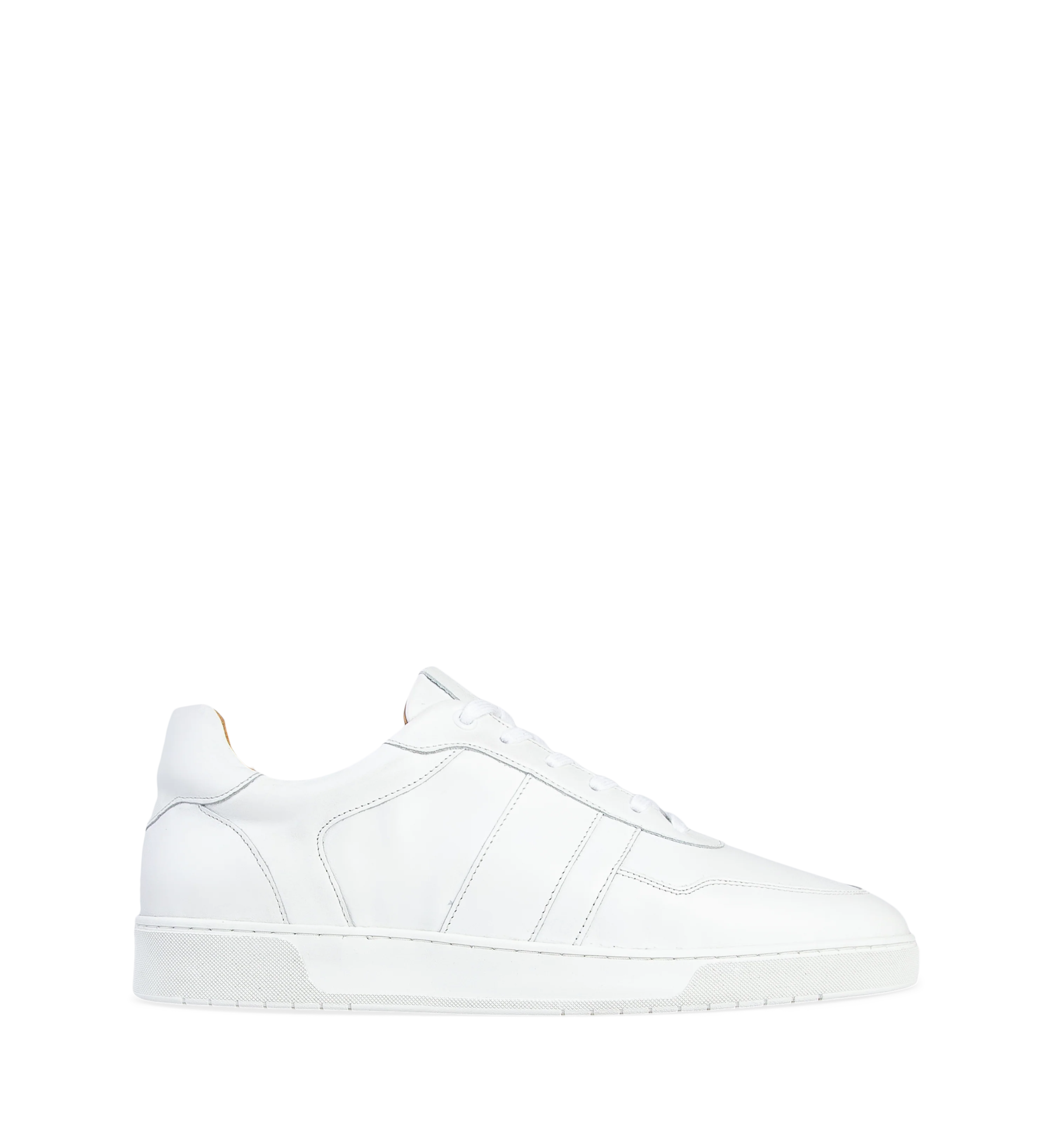 Caesium Clean White Leather Sneakers