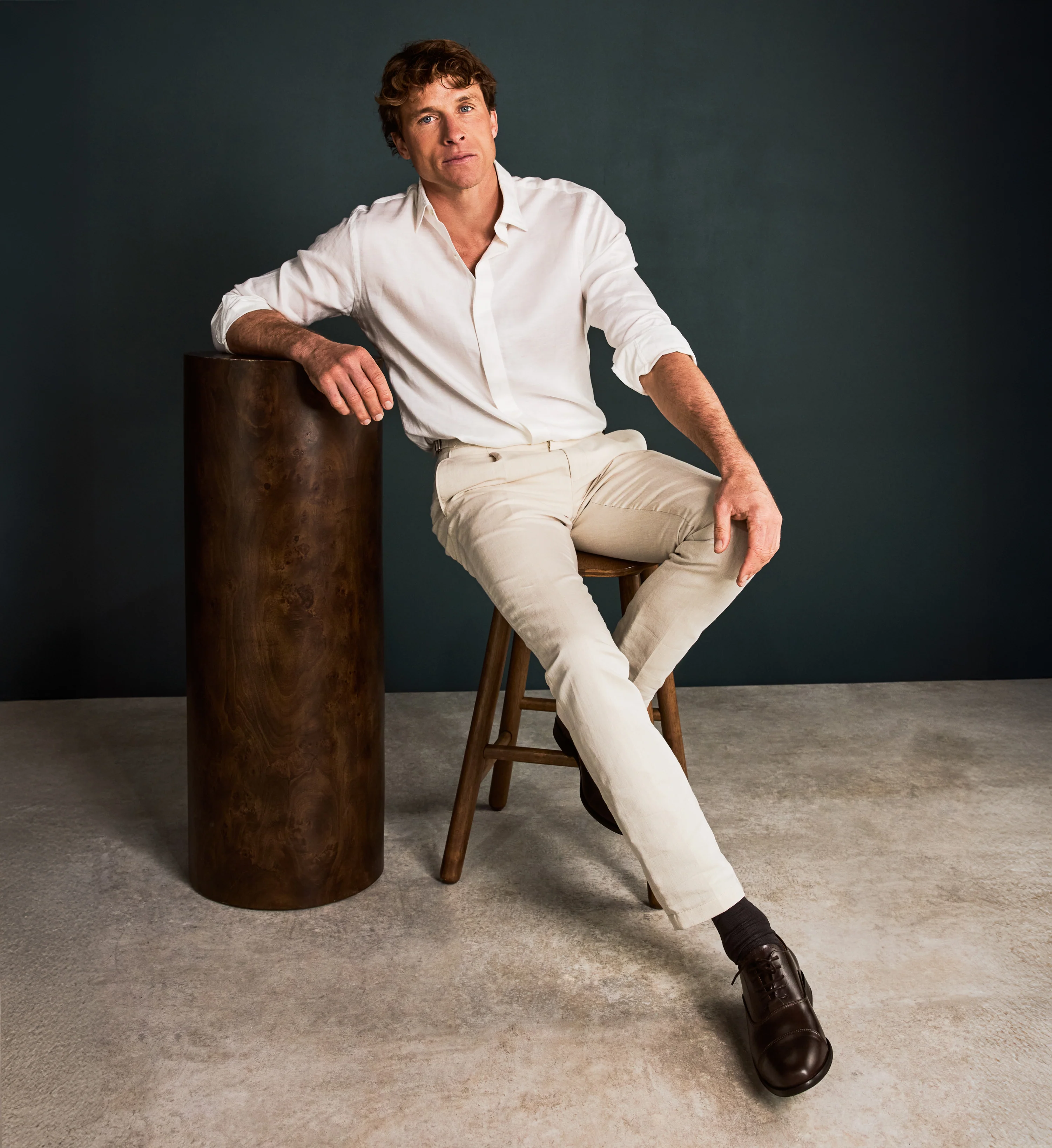 Francium Chocolate Leather Lace Up Dress Shoes