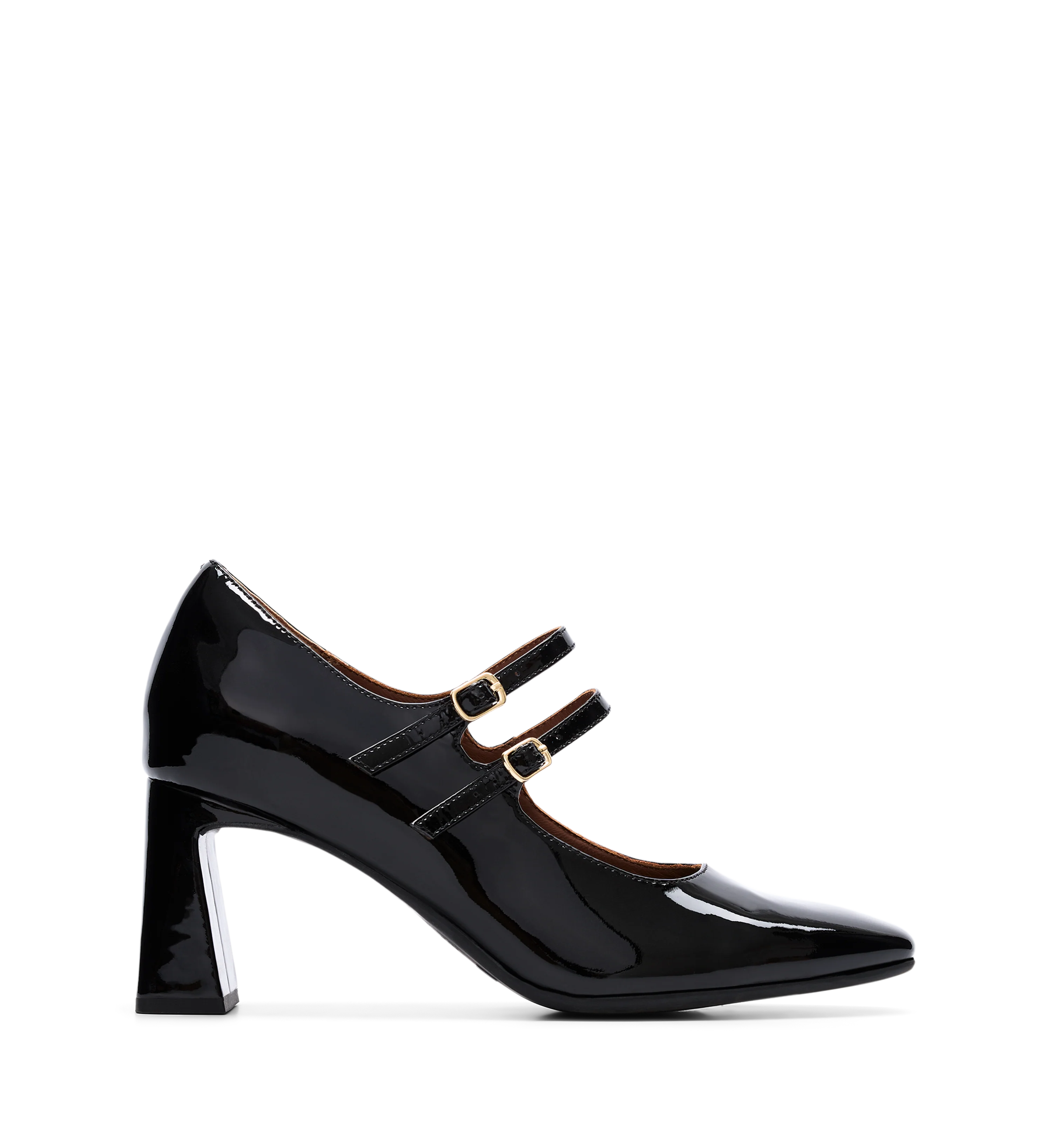 Cayuga Black Patent Leather High Heels
