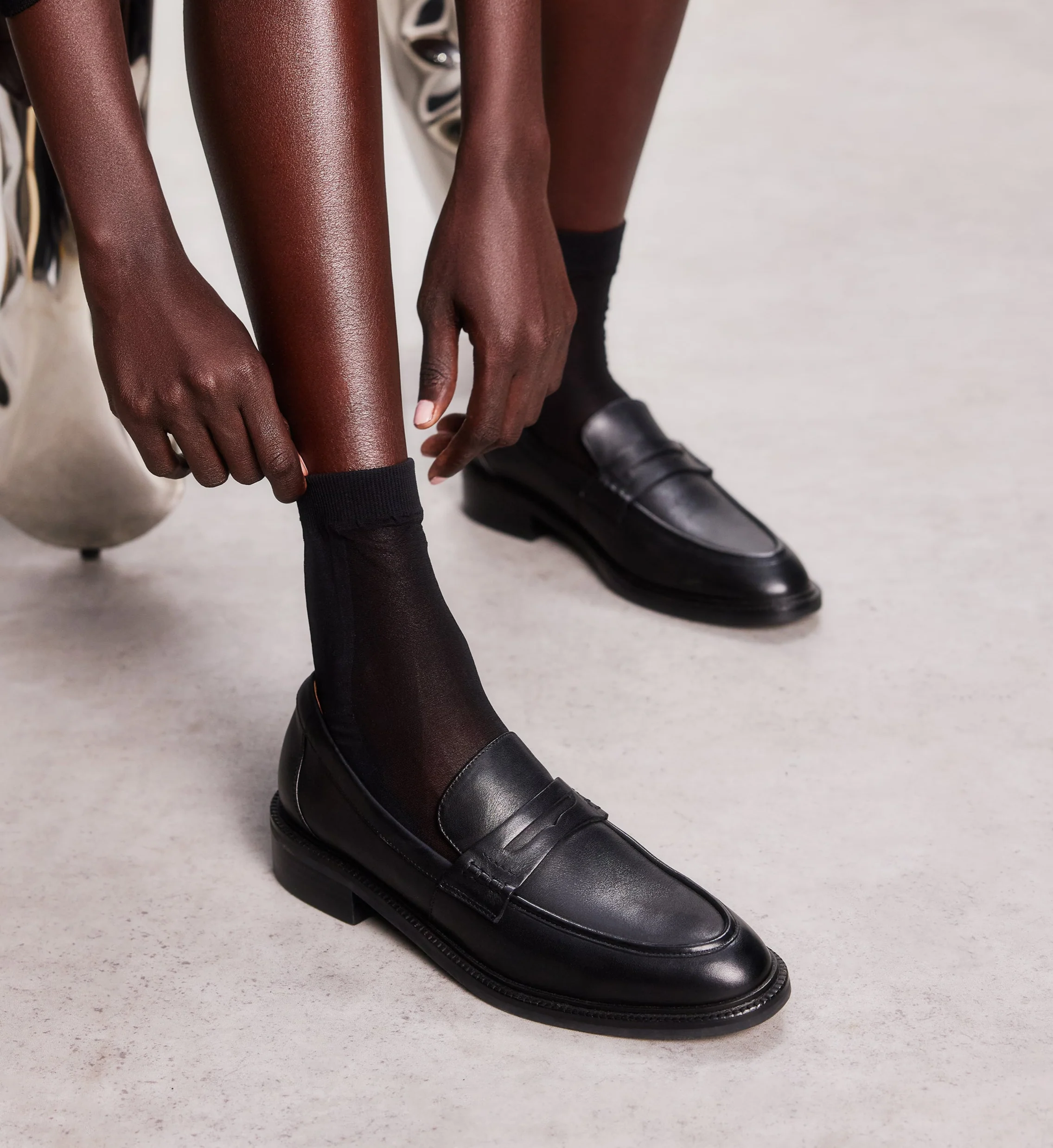 Capito Black Leather Loafers