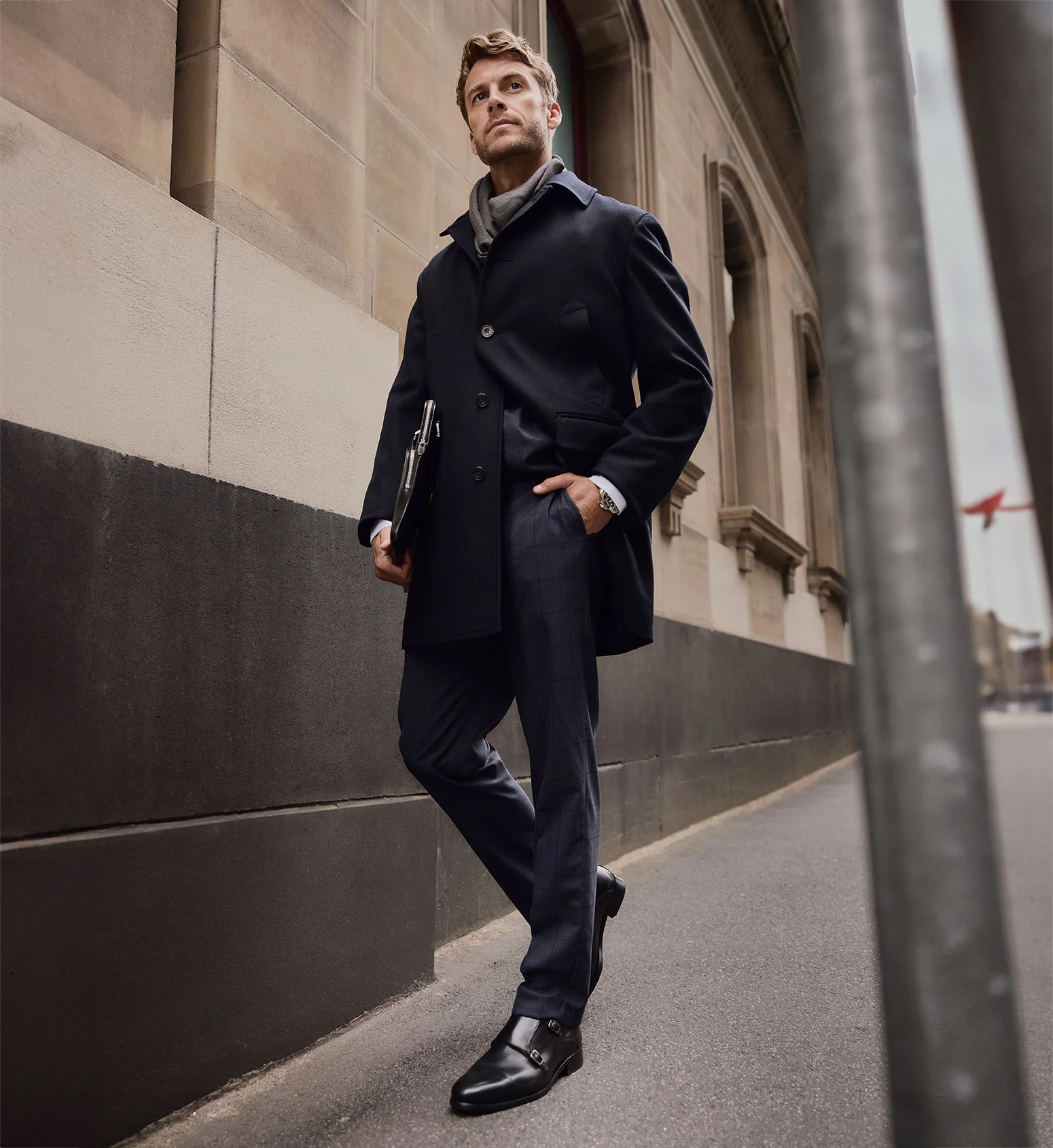 Vanadium Black Leather Monks