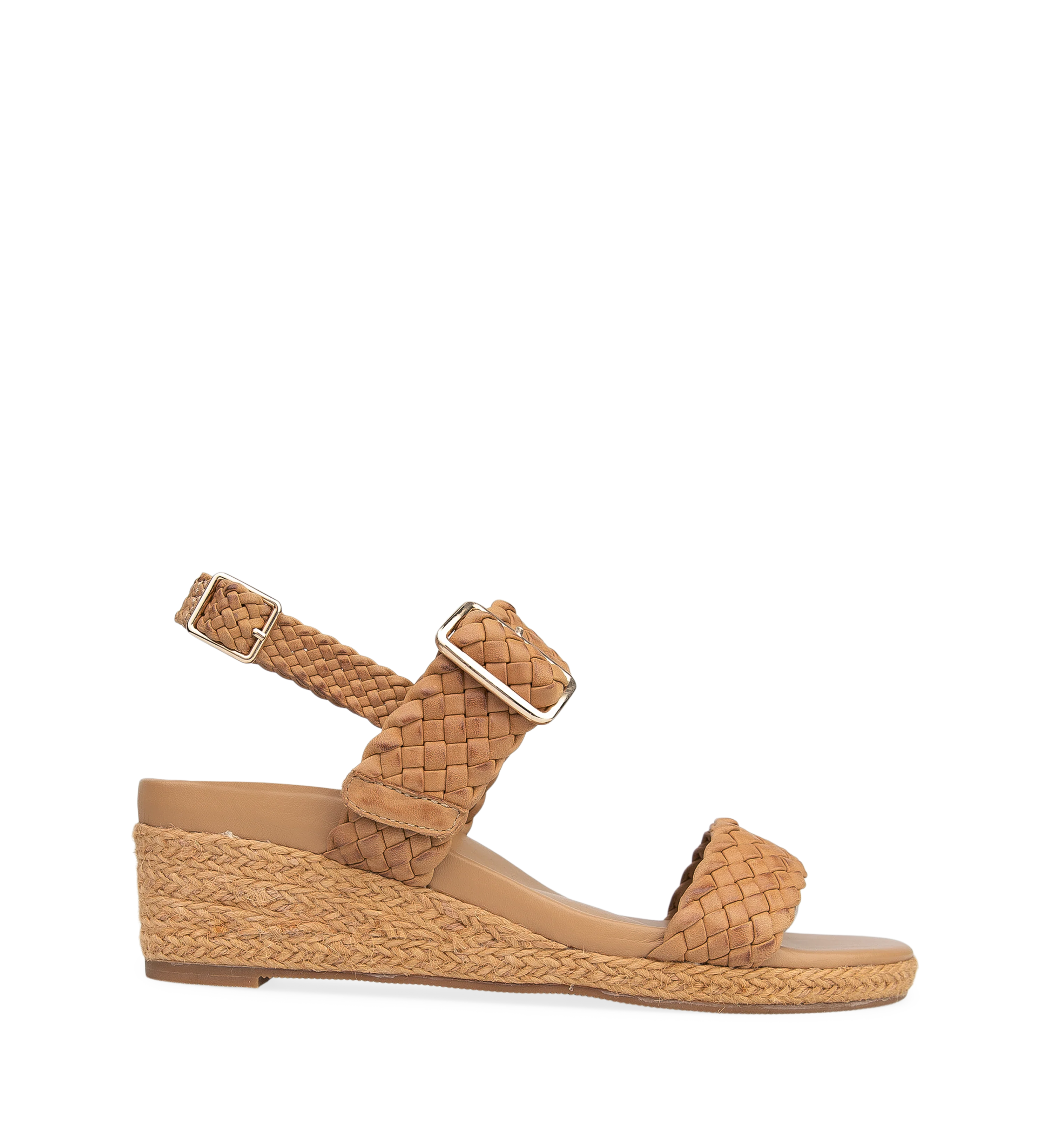 Gallito Tan Leather Wedges