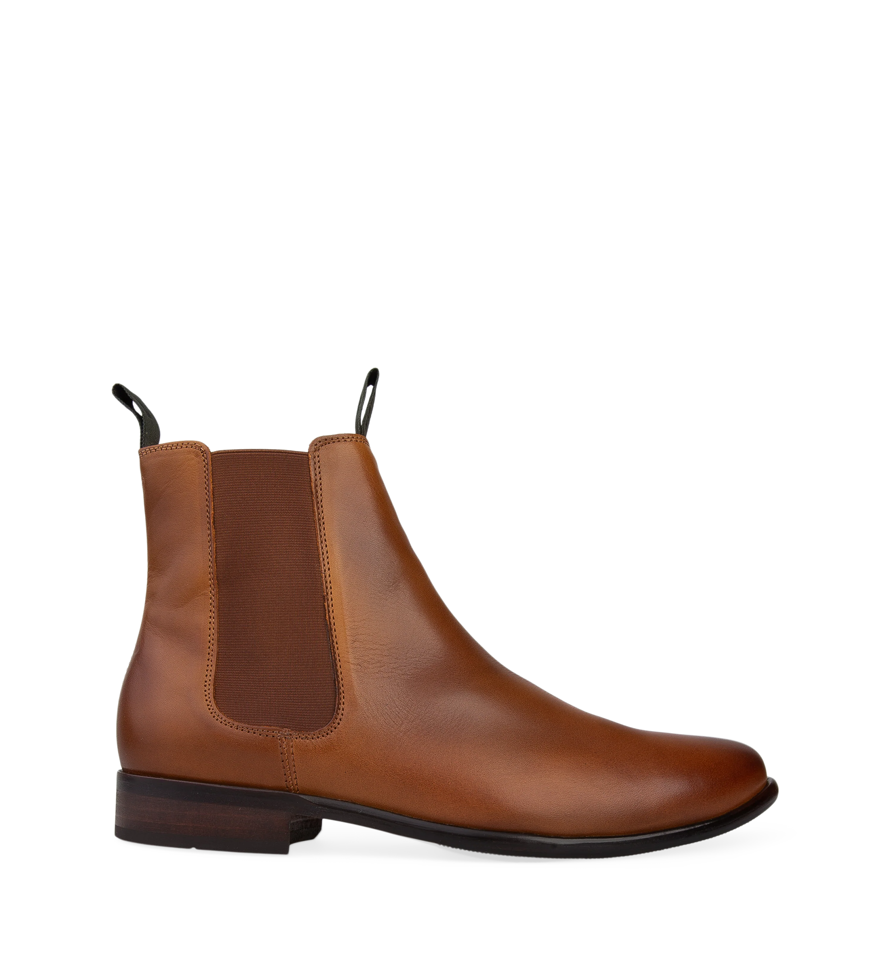 Thallium Tan Leather Boots
