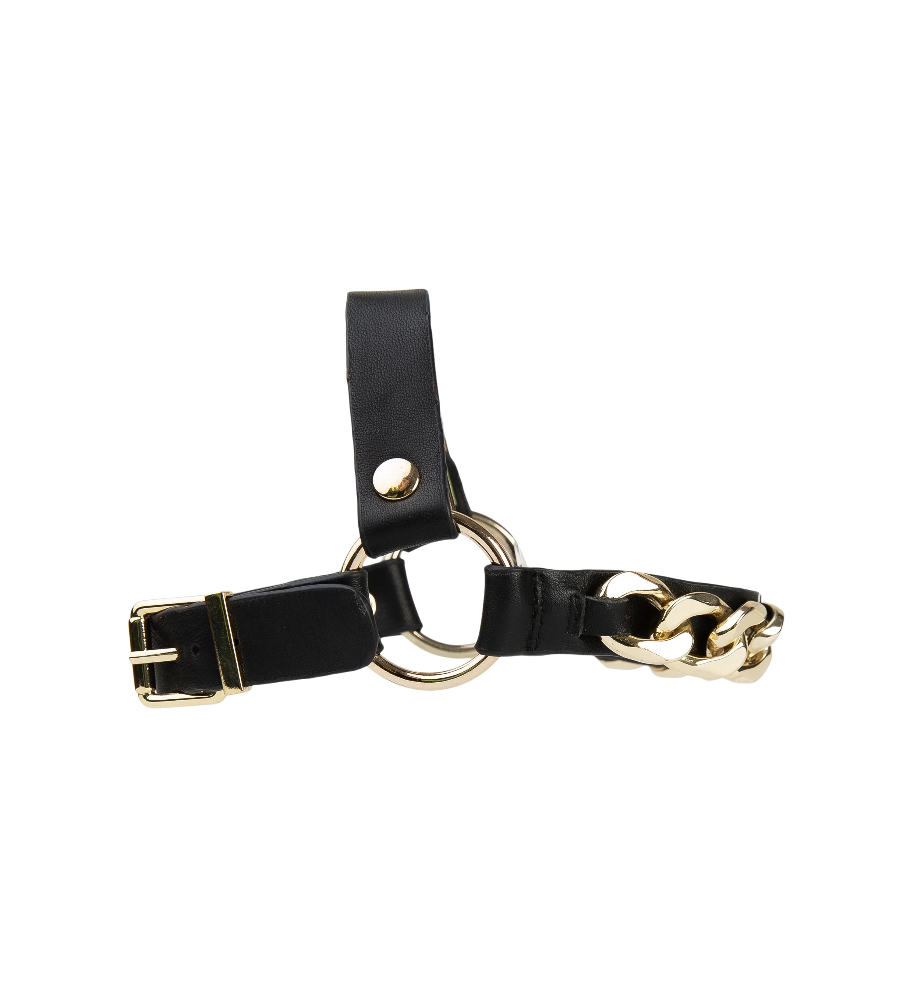 Boot Harness Black Leather