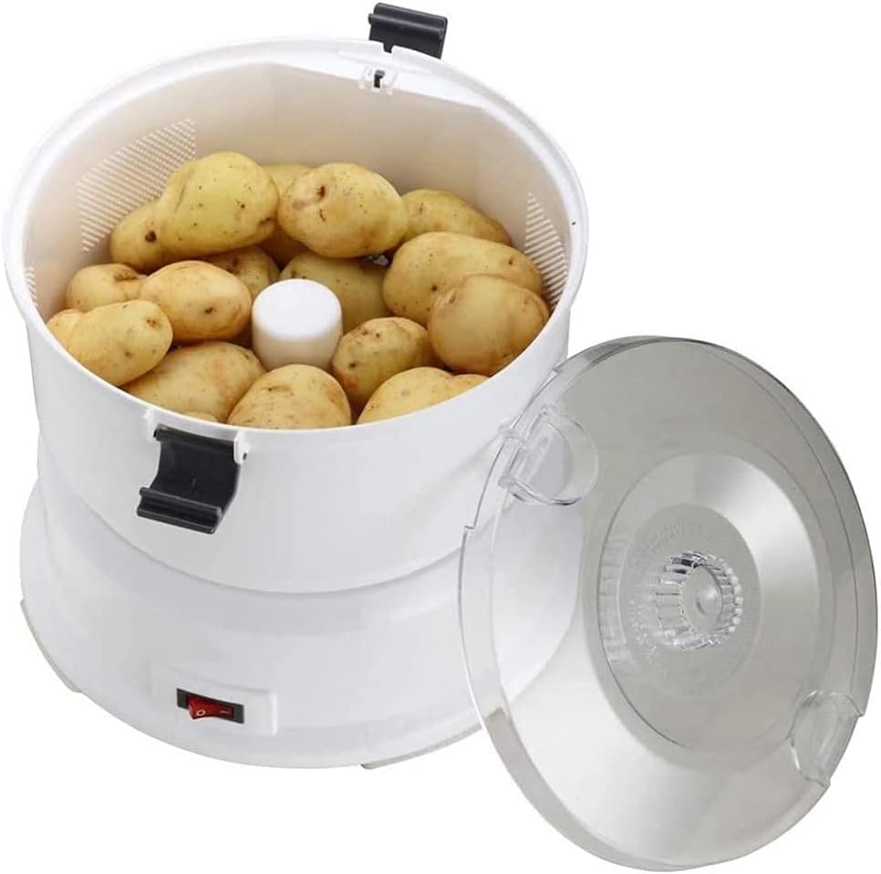 2026 SalesOne Button Drive Potato Peeler, Electric Potato Peeler, Automatic Vegetable Peeler, Salad Spinner, Potato/Vegetable Dehydrator