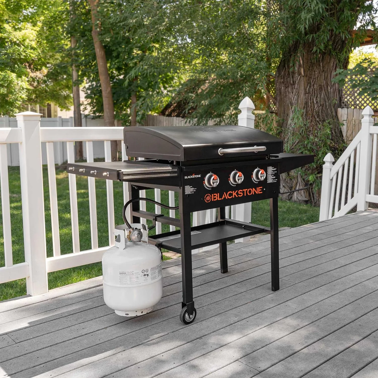 2026 Sales28 Inch Blackstone Griddle 2080 with Hood XL Griddle Original 3-Burner Outdoor Flat Top Grill, with Blackstone Griddle Accessories, Seasoning, and Wholesalehome Gloves and Cloth