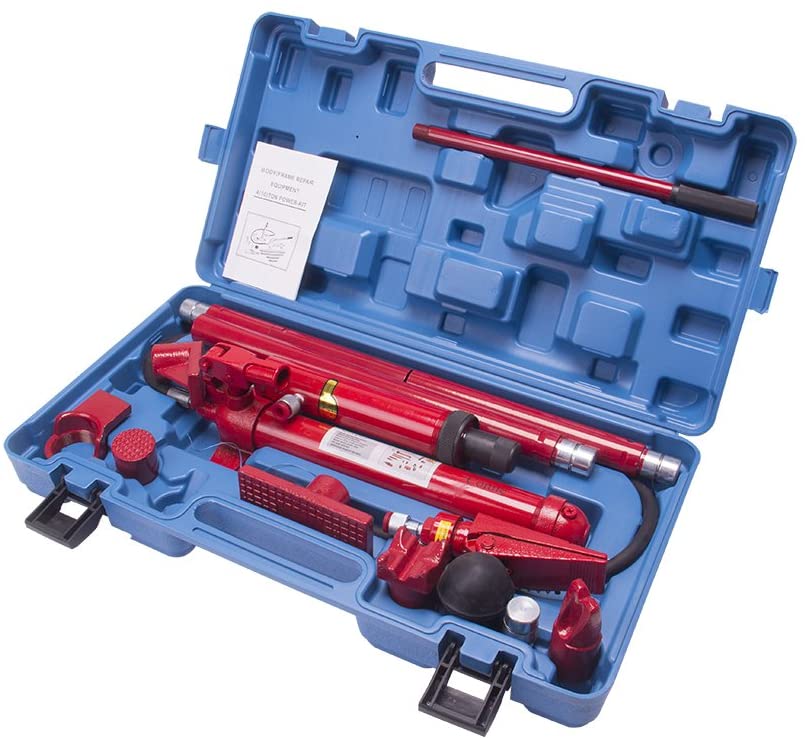 2026 Sales10 Ton Porta Power Hydraulic Jack Repair Kit Auto Shop Air Pump Lift Ram Body Frame Tool Heavy Set