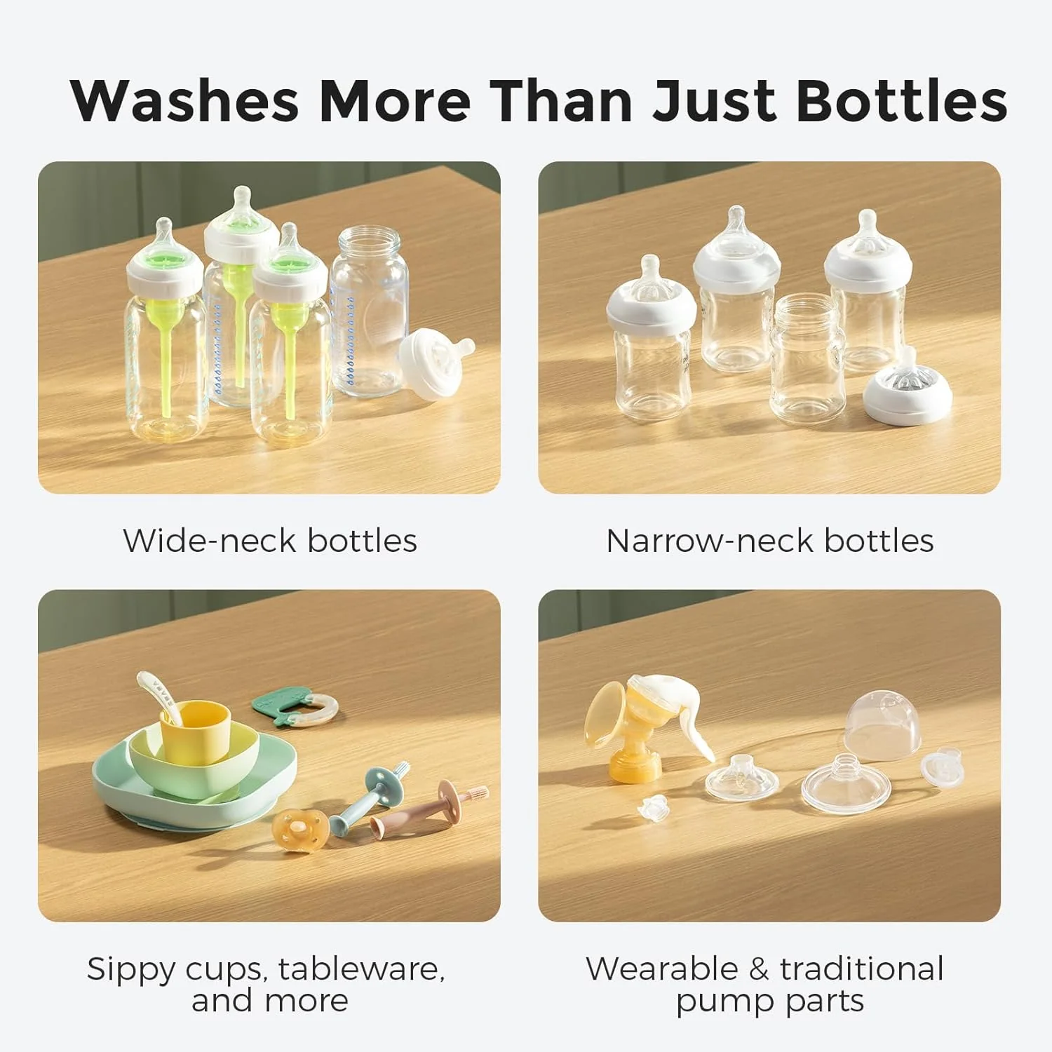 2026 SalesBaby Bottle Washer, Sterilizer & Dryer - All-in-One Cleaning Machine for Bottles, Pump Parts & Baby Essentials