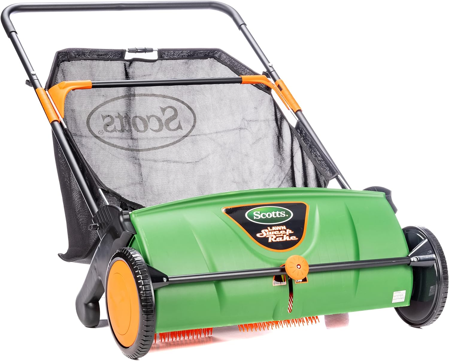 2026 SalesPush-type lawn sweeper, with a sweeping width of 26 inches and a dust collection bag capacity of 3.6 gallons.