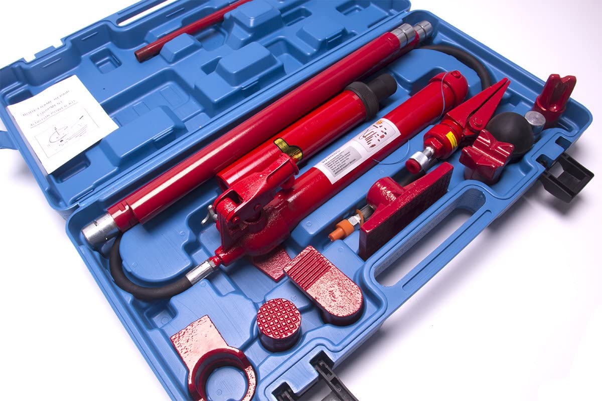 2026 Sales10 Ton Porta Power Hydraulic Jack Repair Kit Auto Shop Air Pump Lift Ram Body Frame Tool Heavy Set