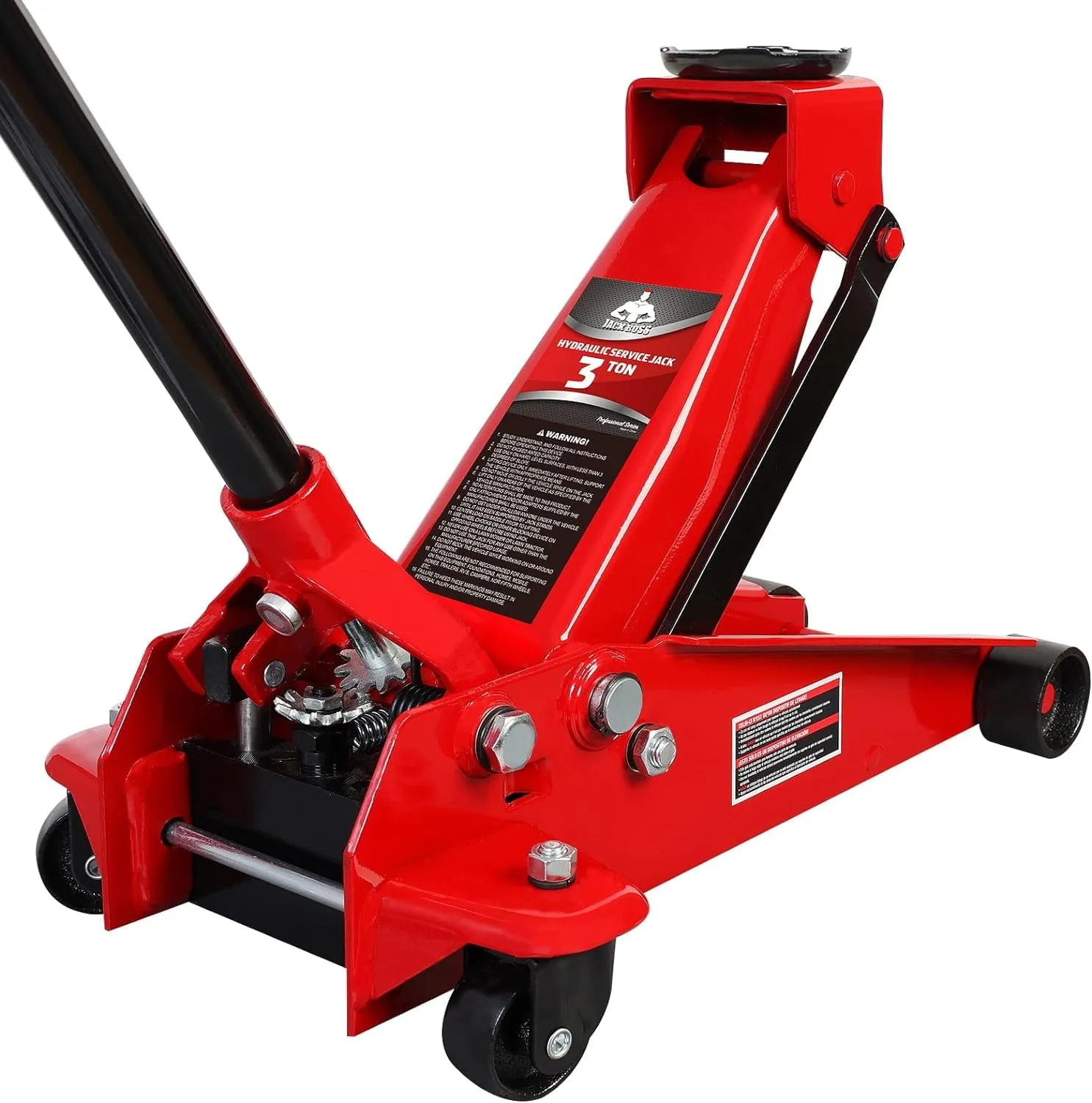 2026 Sales3 Ton Hydraulic Floor Jack with Quick Lift Pump Car Jack, (6,000 lb) Capacity,Red,W83025