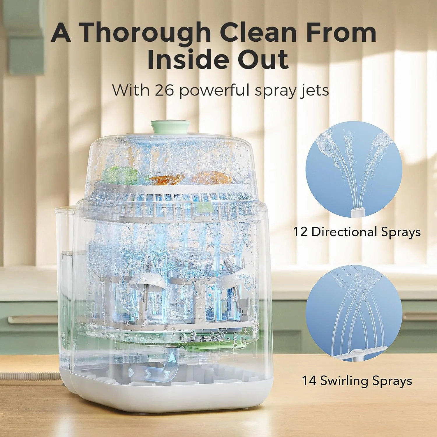 2026 SalesBaby Bottle Washer, Sterilizer & Dryer - All-in-One Cleaning Machine for Bottles, Pump Parts & Baby Essentials