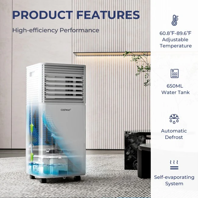 2026 Sales8000 BTU 3-in-1 Air Cooler with Dehumidifier and Fan Mode