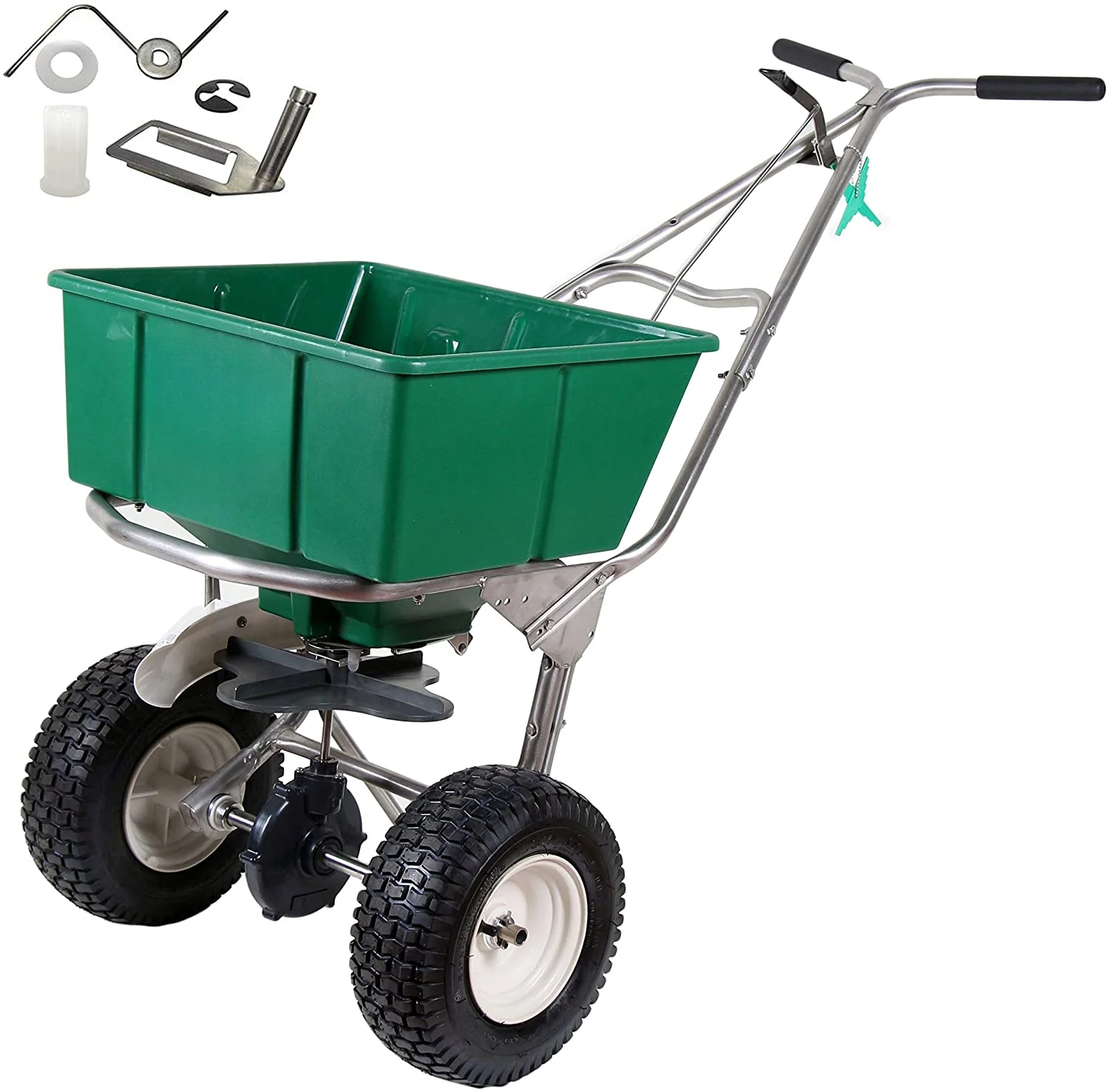 2026 SalesHigh Wheel Walk-Behind Fertilizer Spreader with Agitator Repair Kit (Bundle, 2 Items)