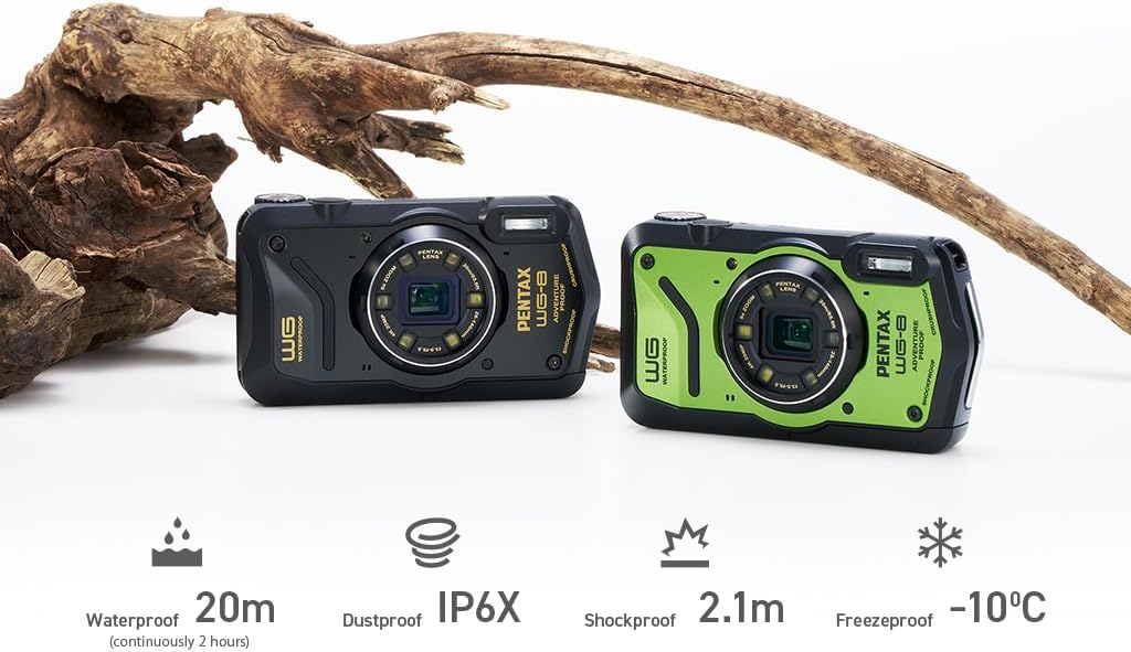 2026 SalesThe black all-weather weather exploration camera features excellent waterproof, dustproof and shockproof capabilities, and is equipped with a versatile ring light suitable for macro photography and webcams.