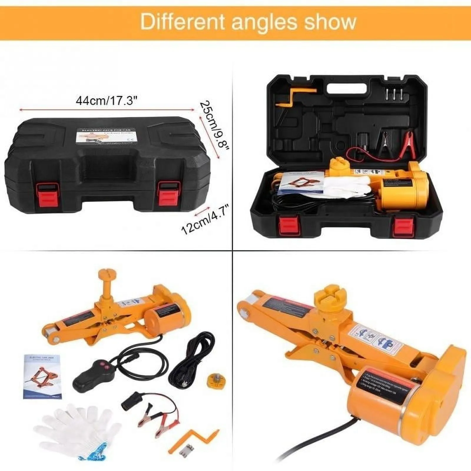 2026 Sales3Ton 12V DC Automotive Car Electric Jack Lifting SUV Van Garage and Emergency Equipment