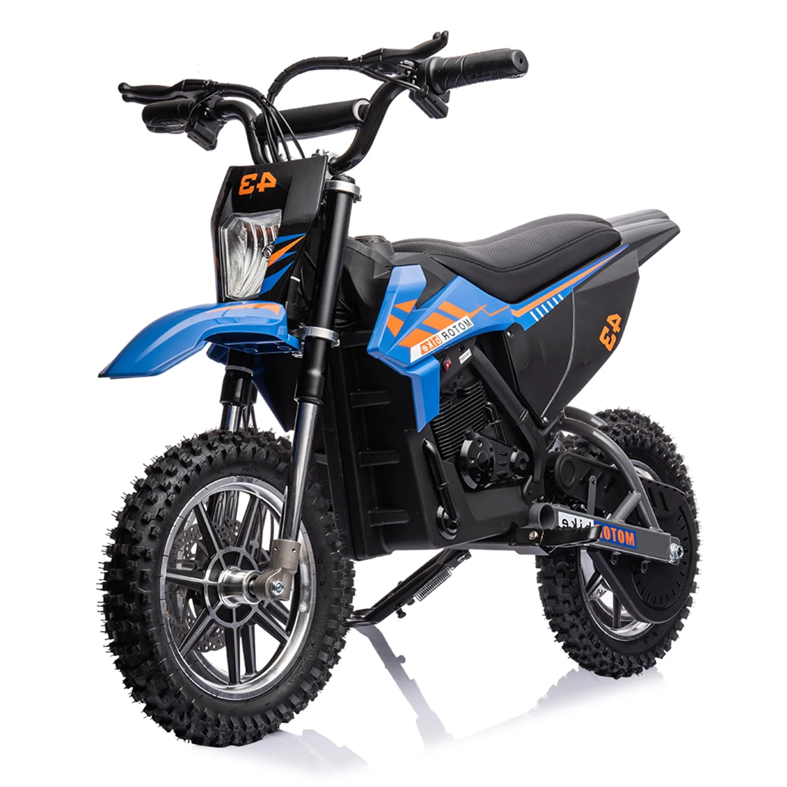 2026 Sales36V Kids Electric Dirt Bike, 36V, 350W, 15.5MPH, LED, 175lbs Max – Blue