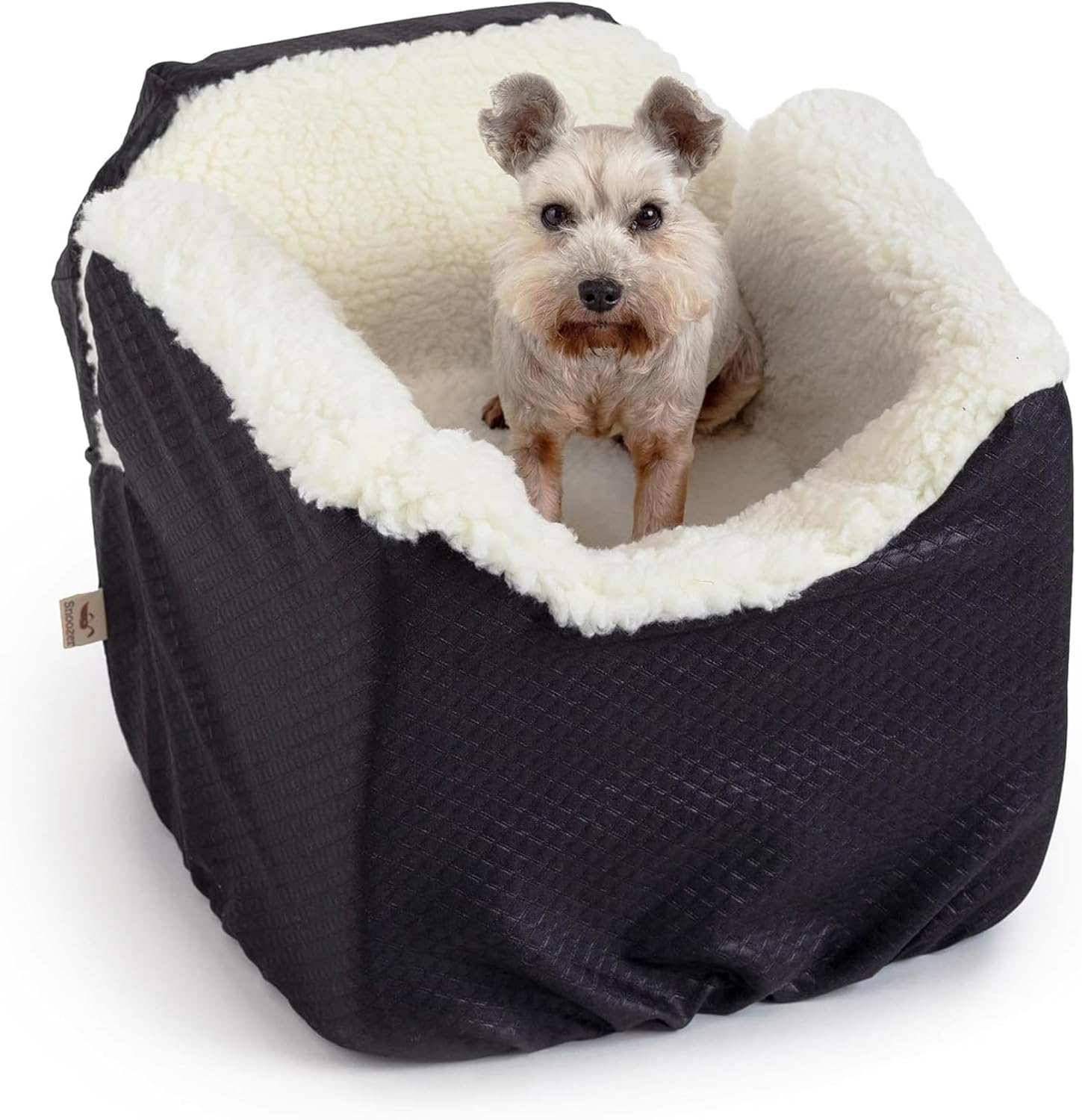 2026 SalesDog Car Seat: Lookout I Dog Booster Car Seat for Dogs Small 5-15 lbs, Size: Small, Fabric: Black Diamond, Pet Car Seat to Alleviate Car Sickness for Dogs, Removable Machine Washable Cover