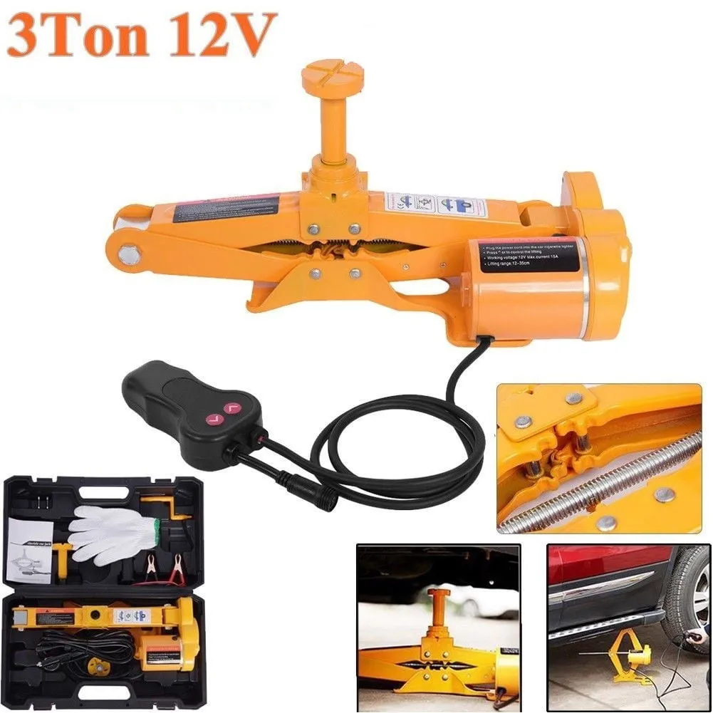 2026 Sales3Ton 12V DC Automotive Car Electric Jack Lifting SUV Van Garage and Emergency Equipment