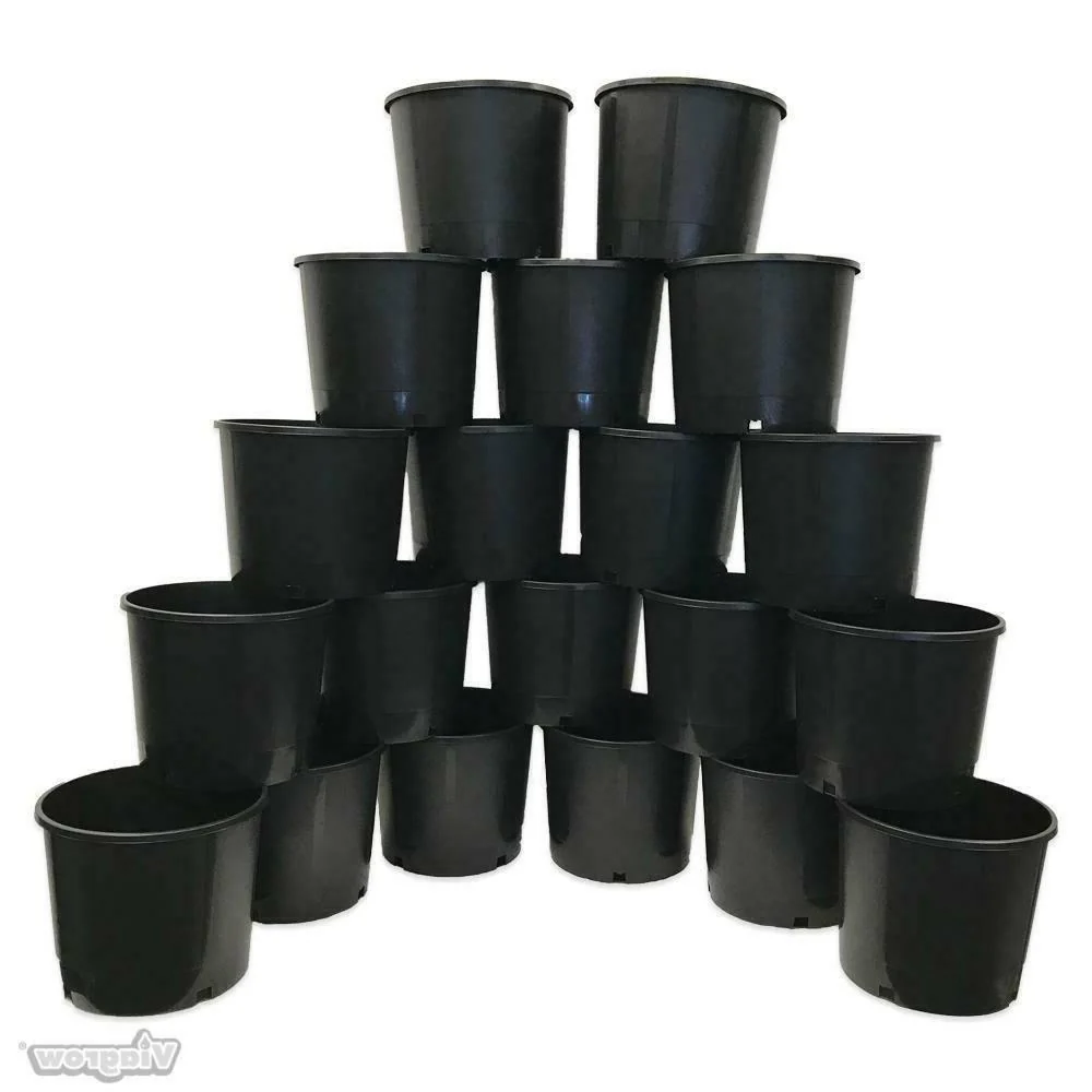 2026 Sales3 Gallon Nursery Pot Planter Duty Hydroponic Black Plastic 20 Pack