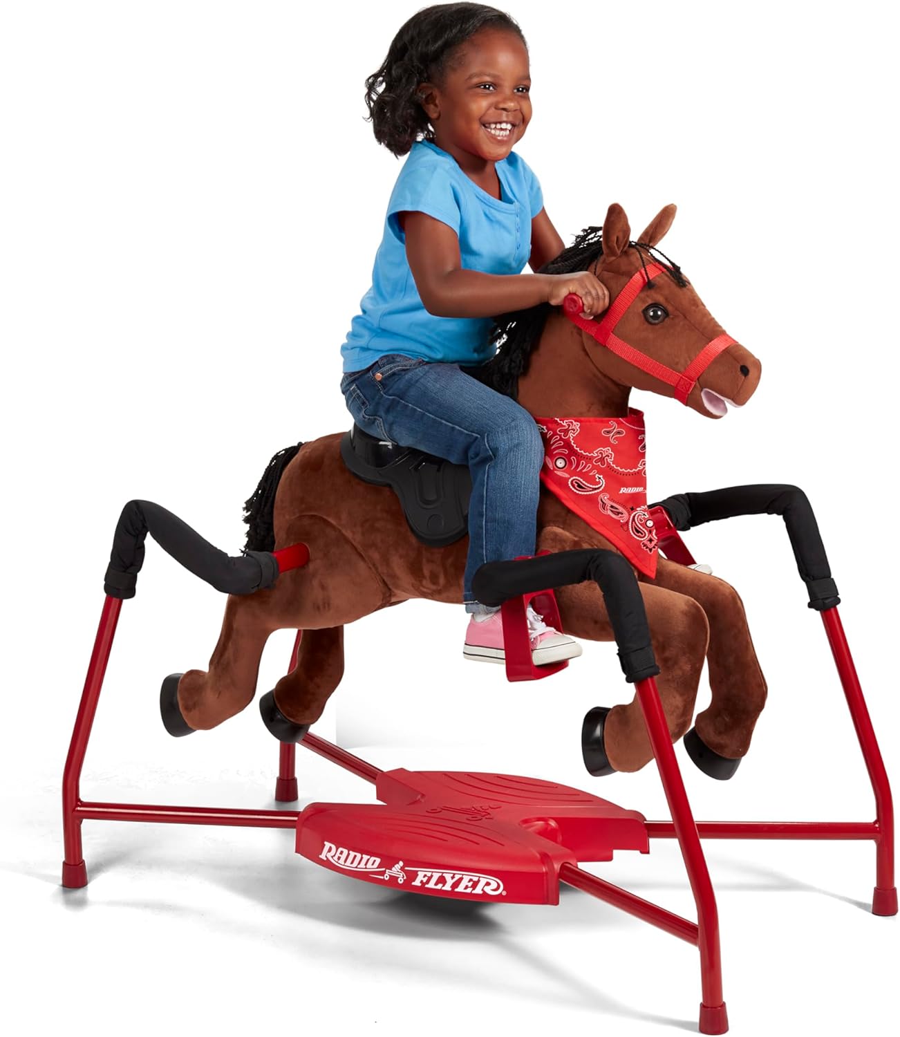 2026 SalesBrown plush interactive riding horse
