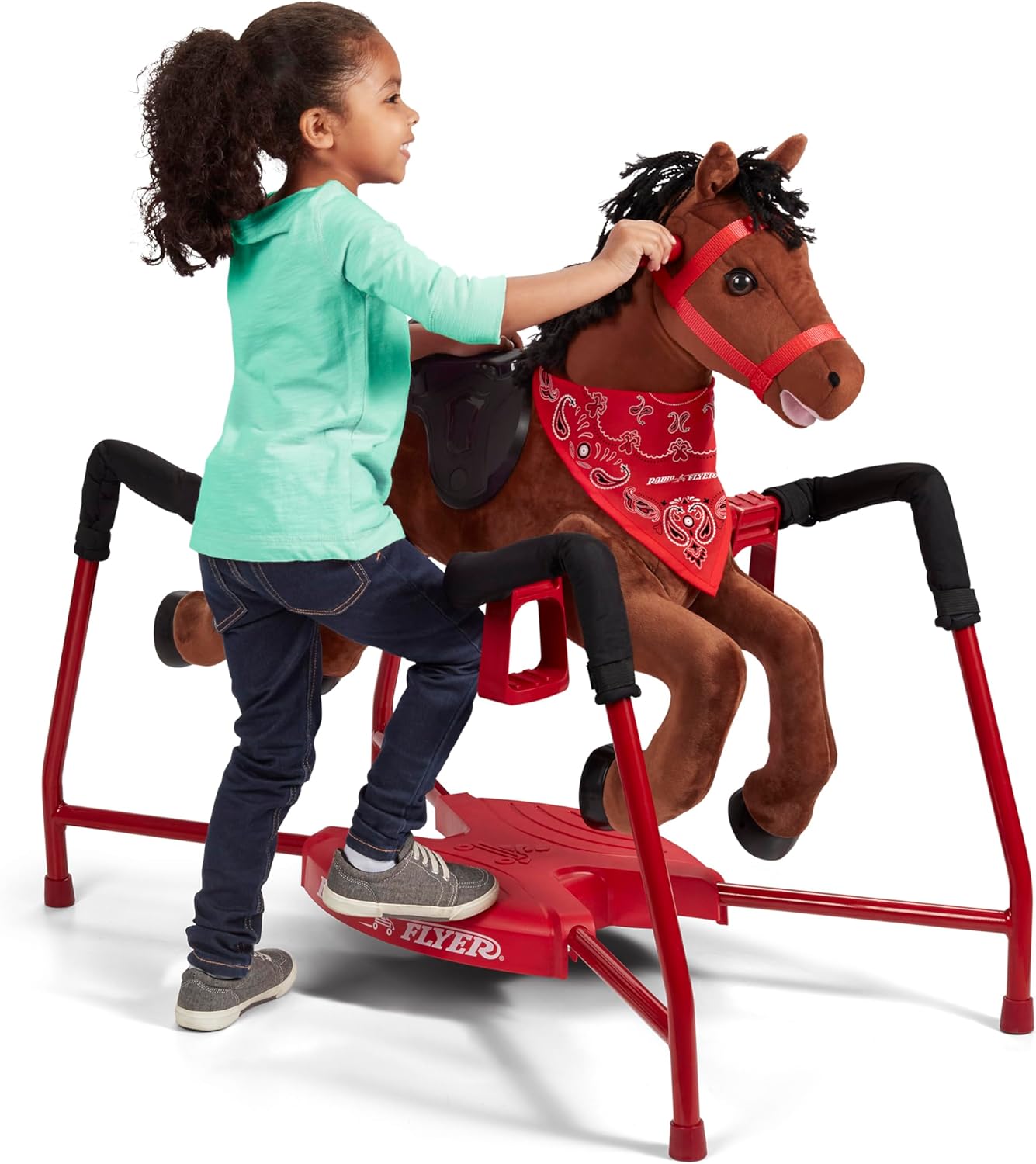 2026 SalesBrown plush interactive riding horse