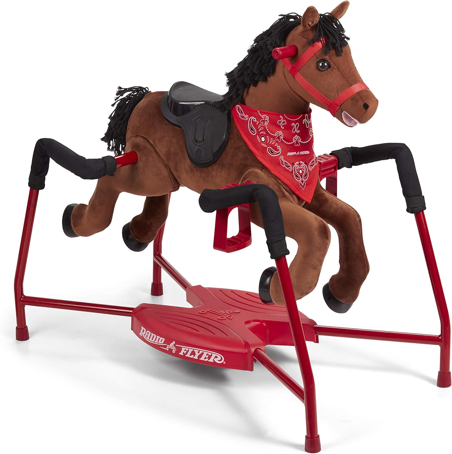 2026 SalesBrown plush interactive riding horse