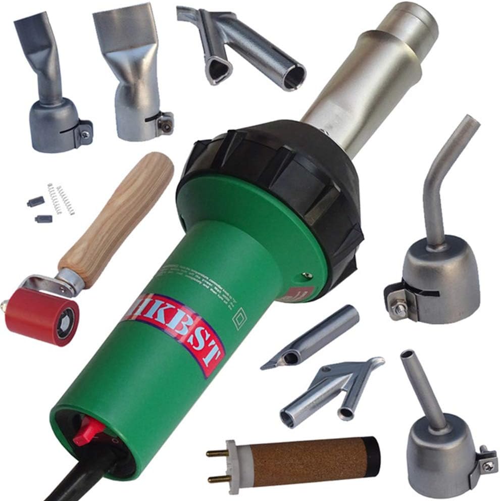2026 SalesHot Air Plastic Welder 110V 1600W Heat Gun Professional Welding Torch Gun for PVC, TPO, Vinyl Roof,Plastic Welding Kit with Welding Nozzles, Seam Rollers,All in one Plastic Welder Repair Kit