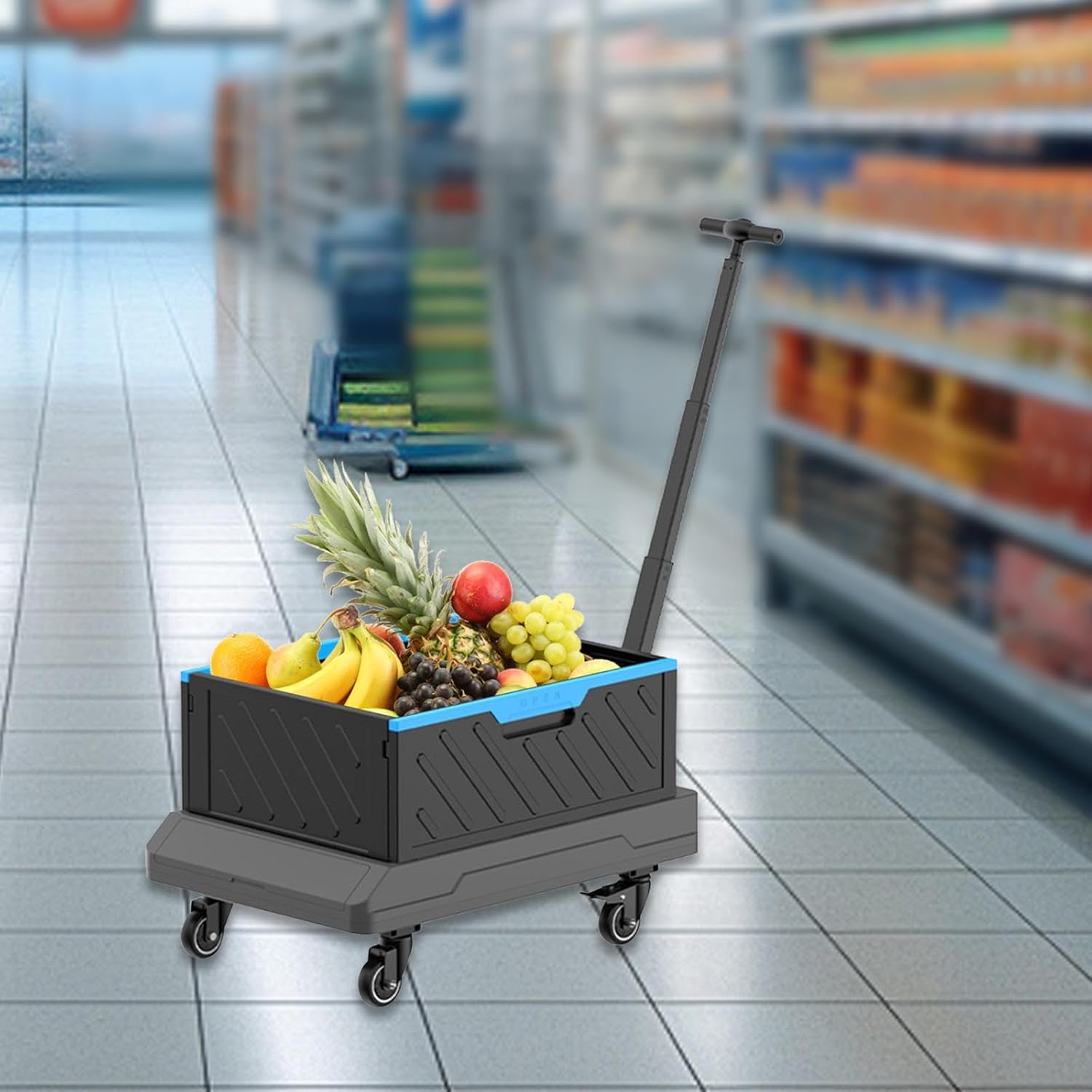 2026 SalesFoldable trolley: A wheeled foldable trolley, suitable for outdoor camping activities