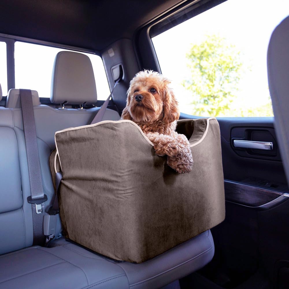 2026 SalesDog Car Seat: Lookout I Dog Booster Car Seat for Dogs Small 5-15 lbs, Size: Small, Fabric: Black Diamond, Pet Car Seat to Alleviate Car Sickness for Dogs, Removable Machine Washable Cover
