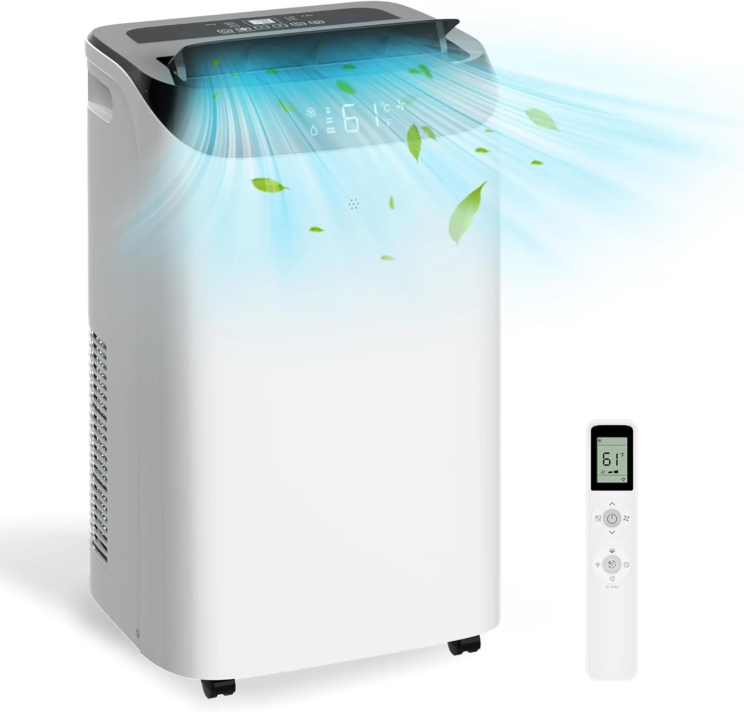 2026 SalesPortable Air Conditioner Cools Up to 700 Sq.Ft, 3-IN-1 Energy Efficient Portable AC Unit with Remote Control & Installation Kits for Large Room, Campervan, Office, Temporary Space