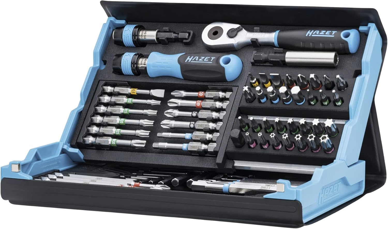 2026 SalesSmart Tool Kit 2200SC-31 I 73-piece set, drive: hexagon 6.3 (1/4 inch), capable of accommodating the maximum number of tools in the smallest space for optimal overview, foldable tool kit