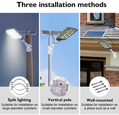 2026 Sales450W Solar Street Flood Lights Outdoor Lamp with Remote Control Dusk to Dawn Security Lighting for Yard Garden Gutter Basketball Court Arena Lawn lm