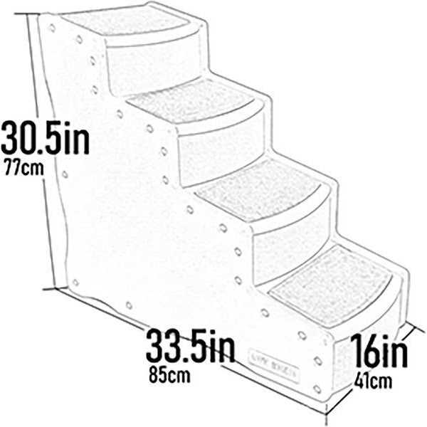 Easy Step IV Deluxe Soft Pet Stairs Pet Gear - Pet Supplies online ...