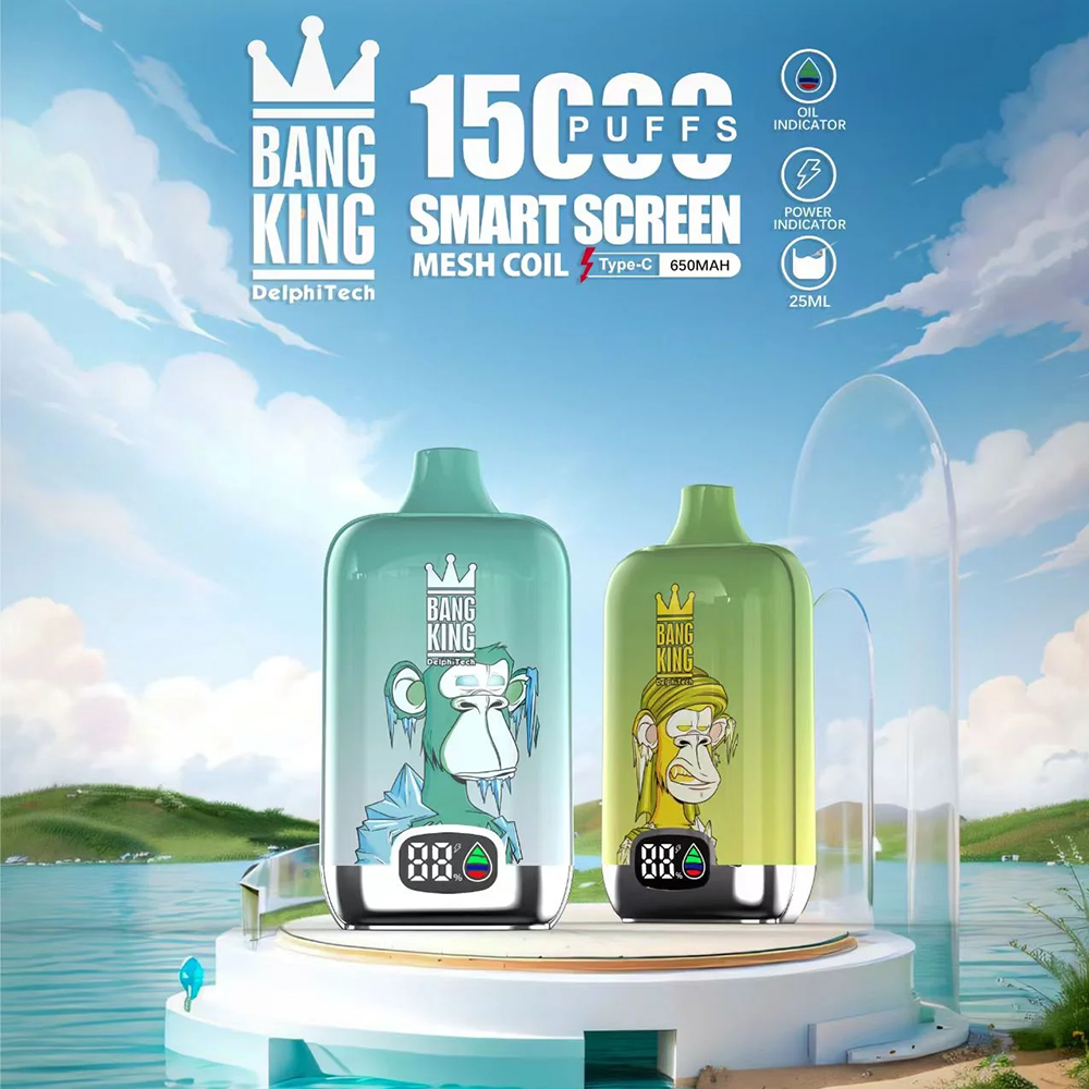 Bang King smartscreen 15000 Puffs Sell Well LED Display Disposable Vape(Box of 3) product image