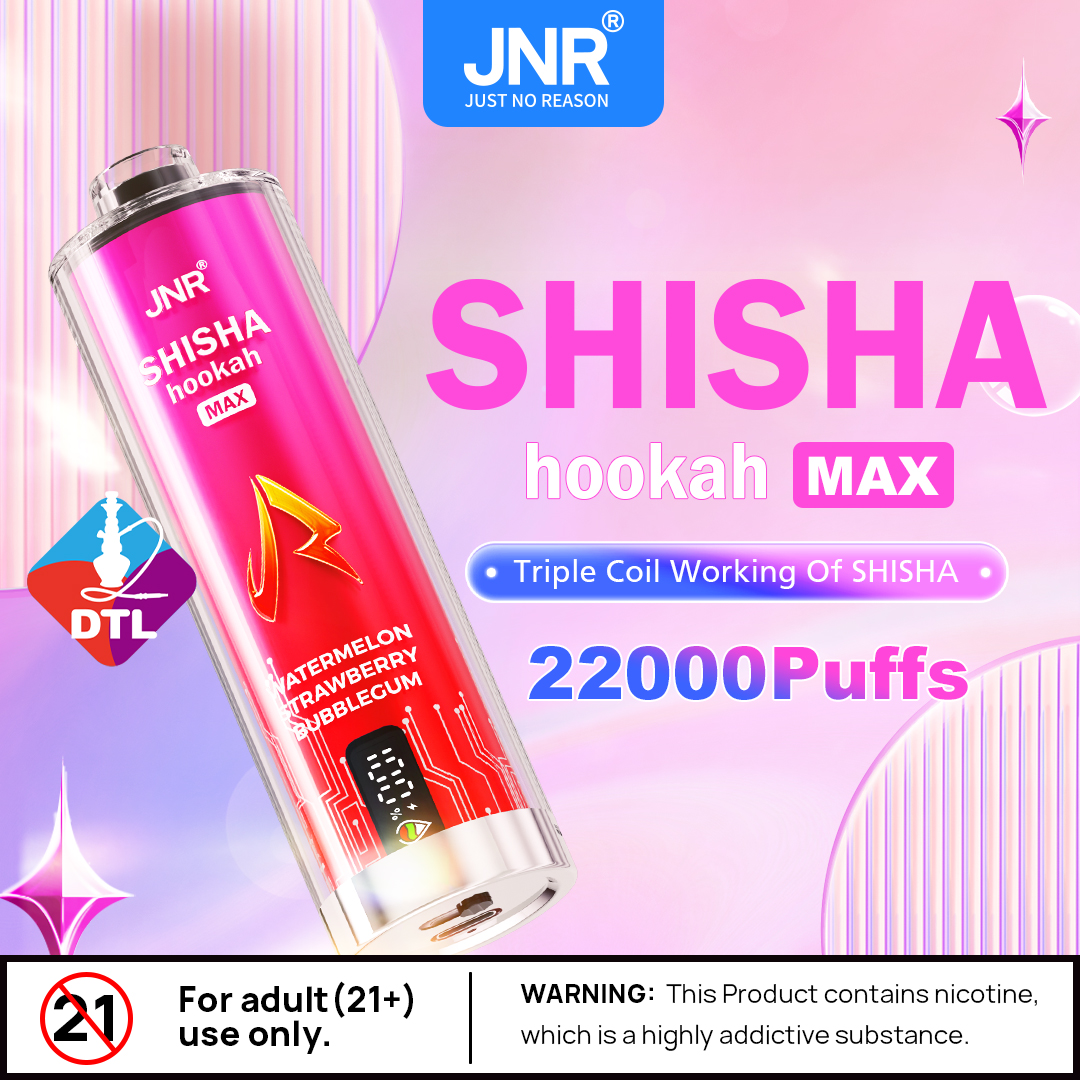JNR Shisha Max 22000 22K Puffs Original Hookah Edition Disposable Vape Pen(Box of 3) product image